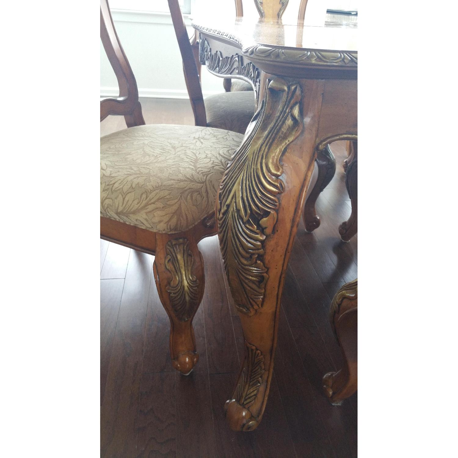 Raymour & Flanigan Legacy Classic Versailles 8 Piece Dining Room Set - image-6