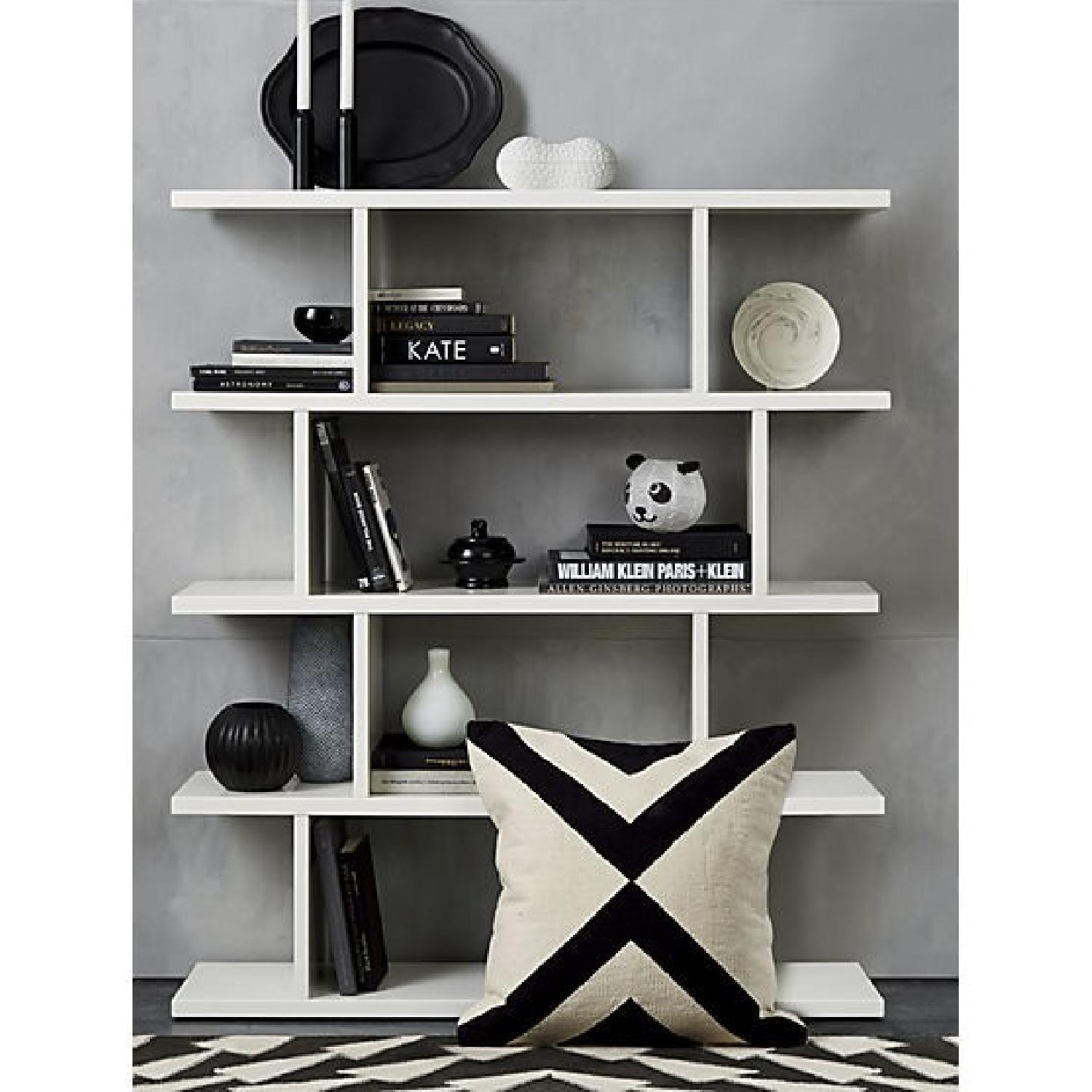 CB2 White Bookcase - image-4