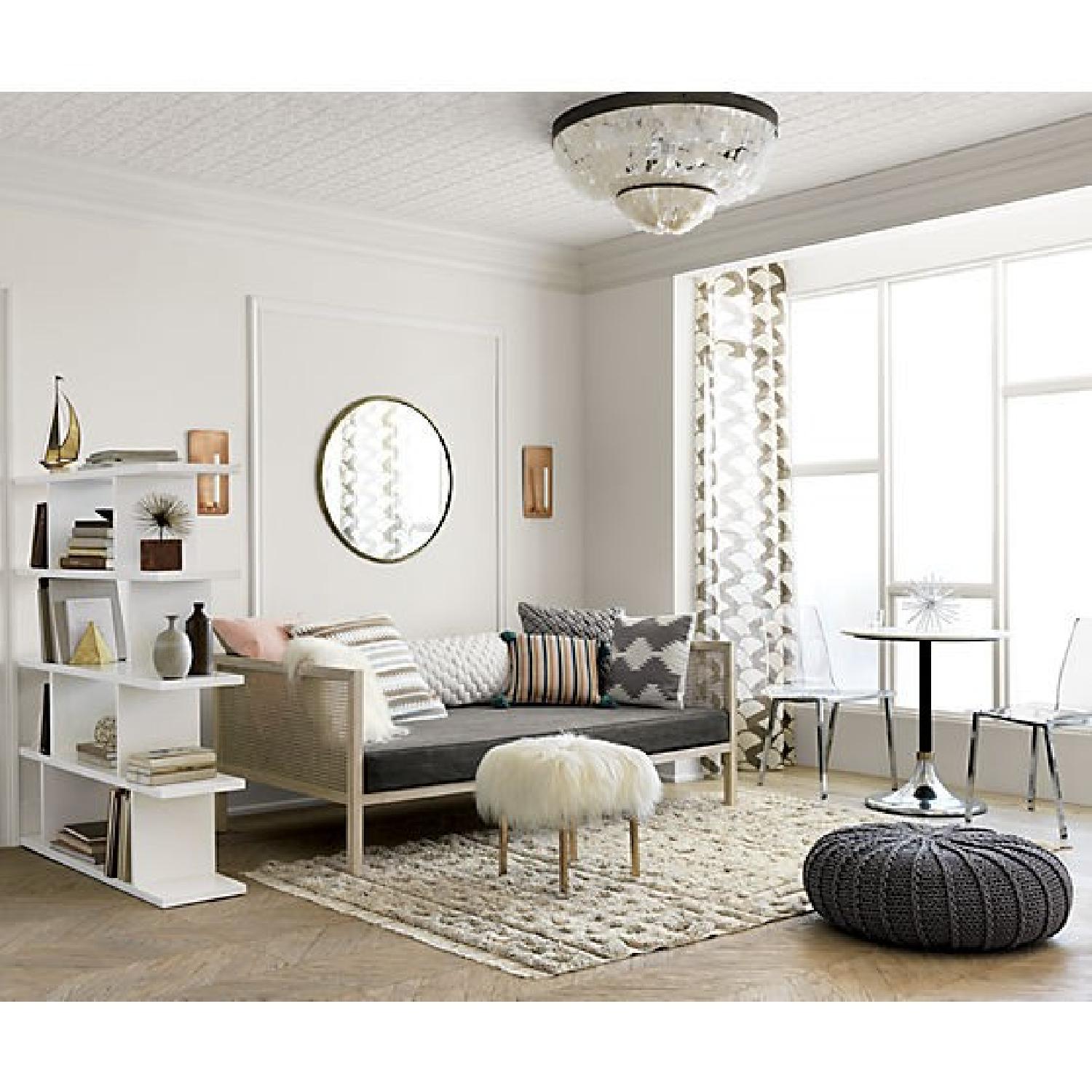 CB2 White Bookcase - image-5