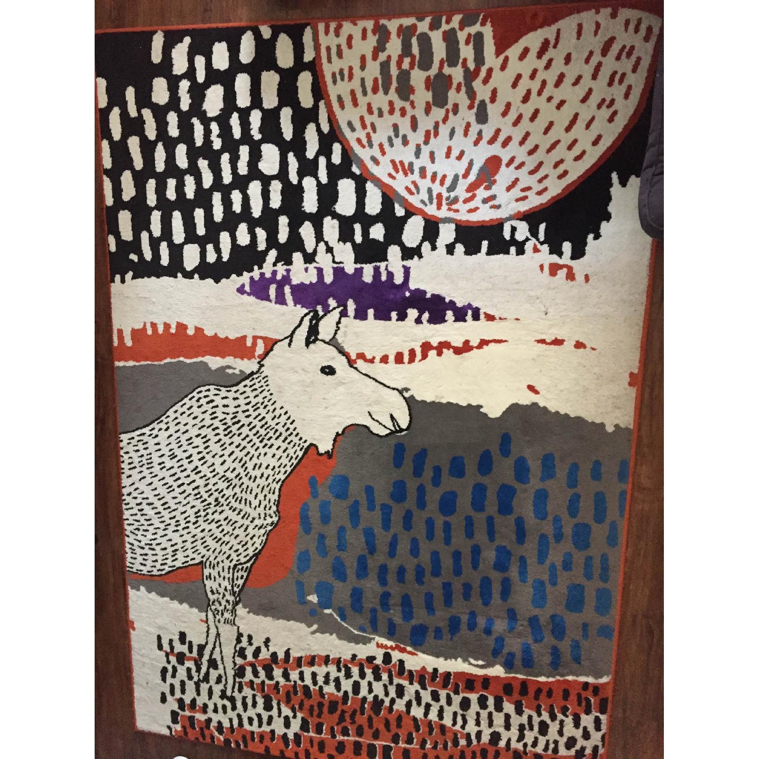 Ikea Moborg Llama Low Pile Area Rug - image-2