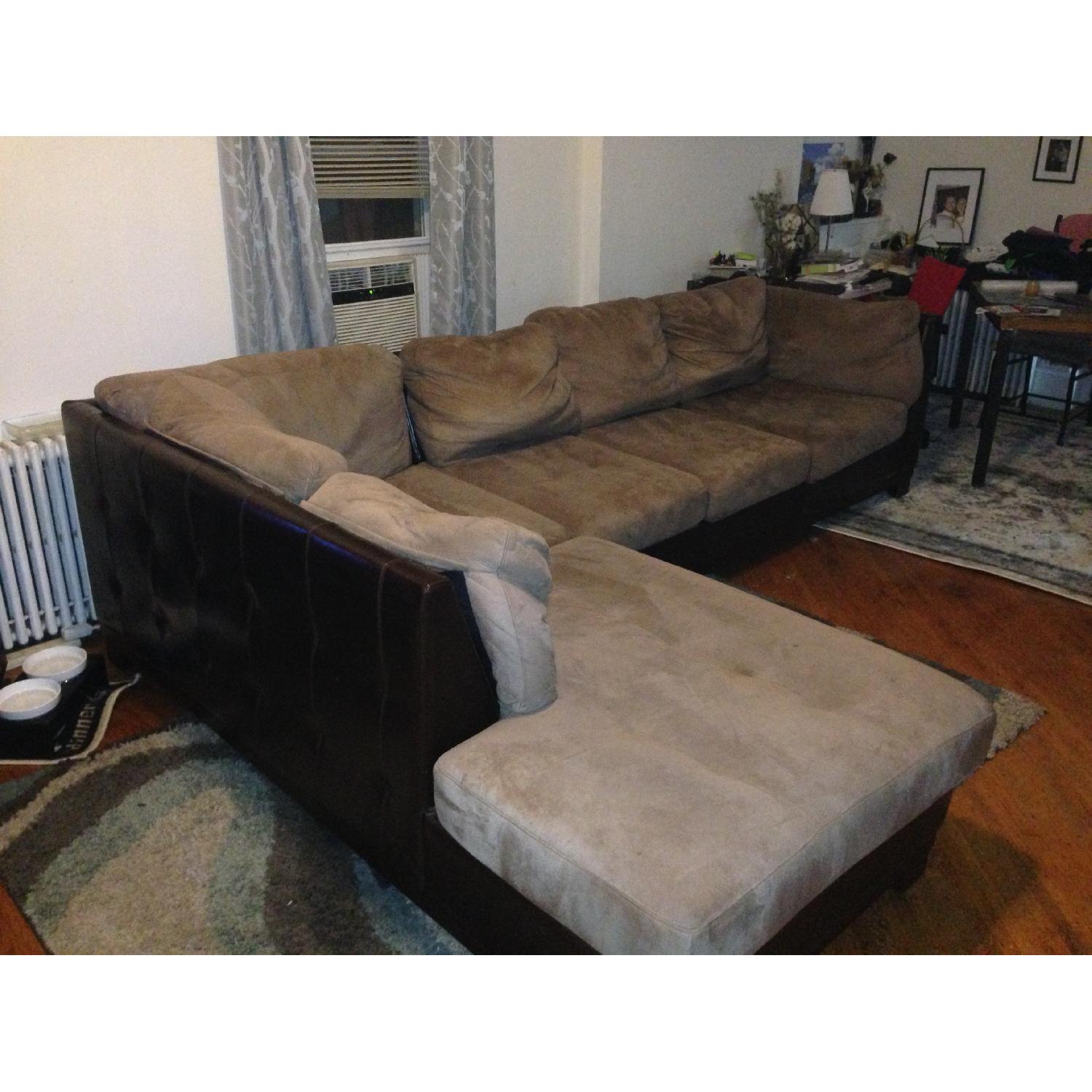 Microfiber 2 Piece Sectional - image-2