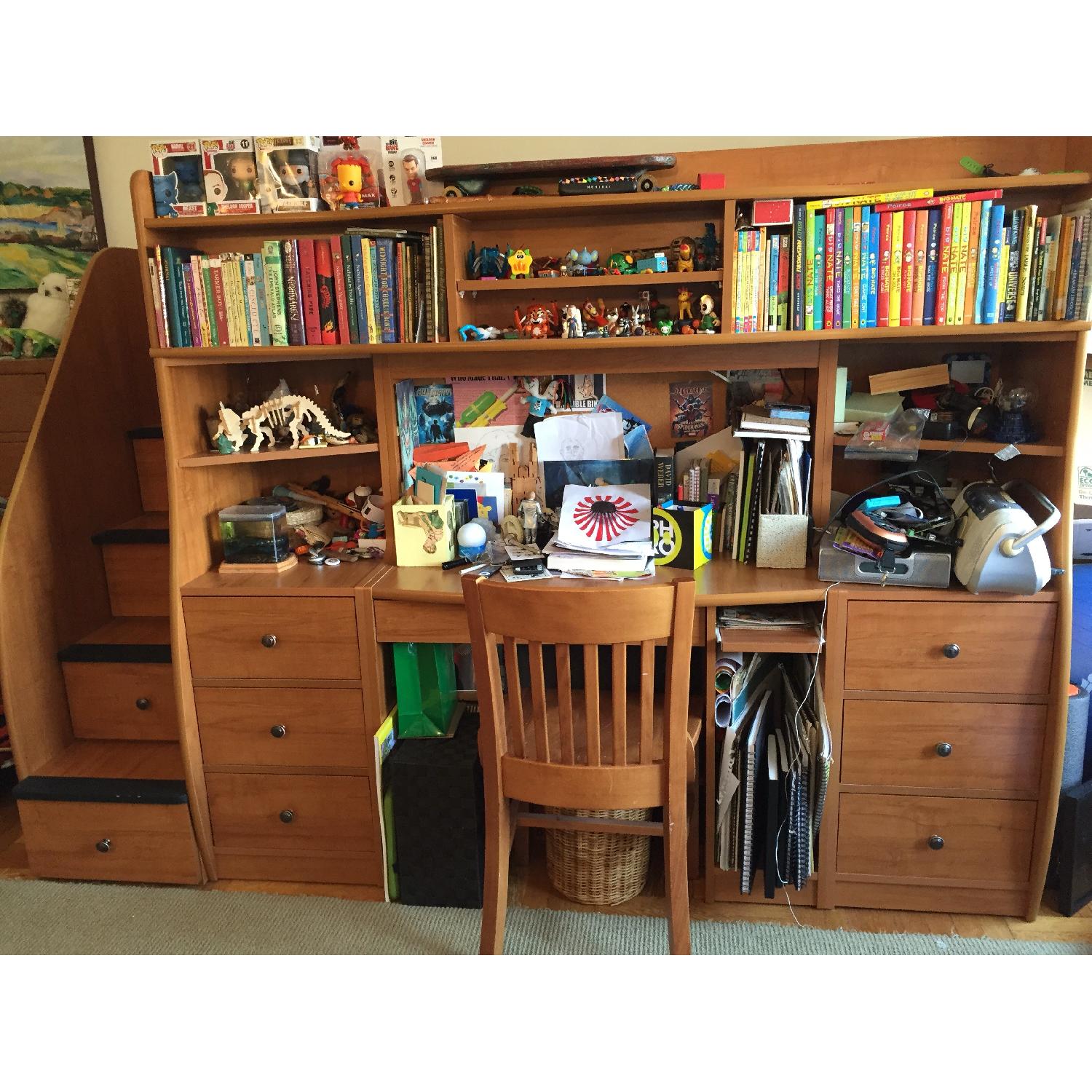 Berg Furniture Twin Loft Bed with Built-in Desk & Play Space - image-3