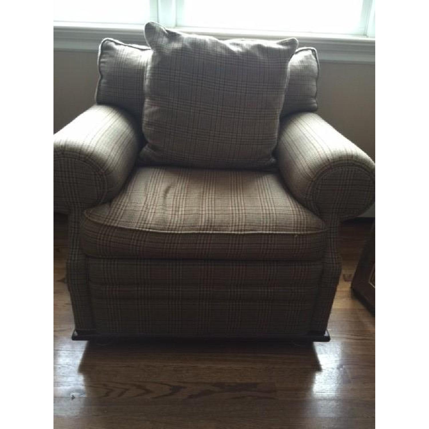 Ralph Lauren Plaid Wool Chair - image-1