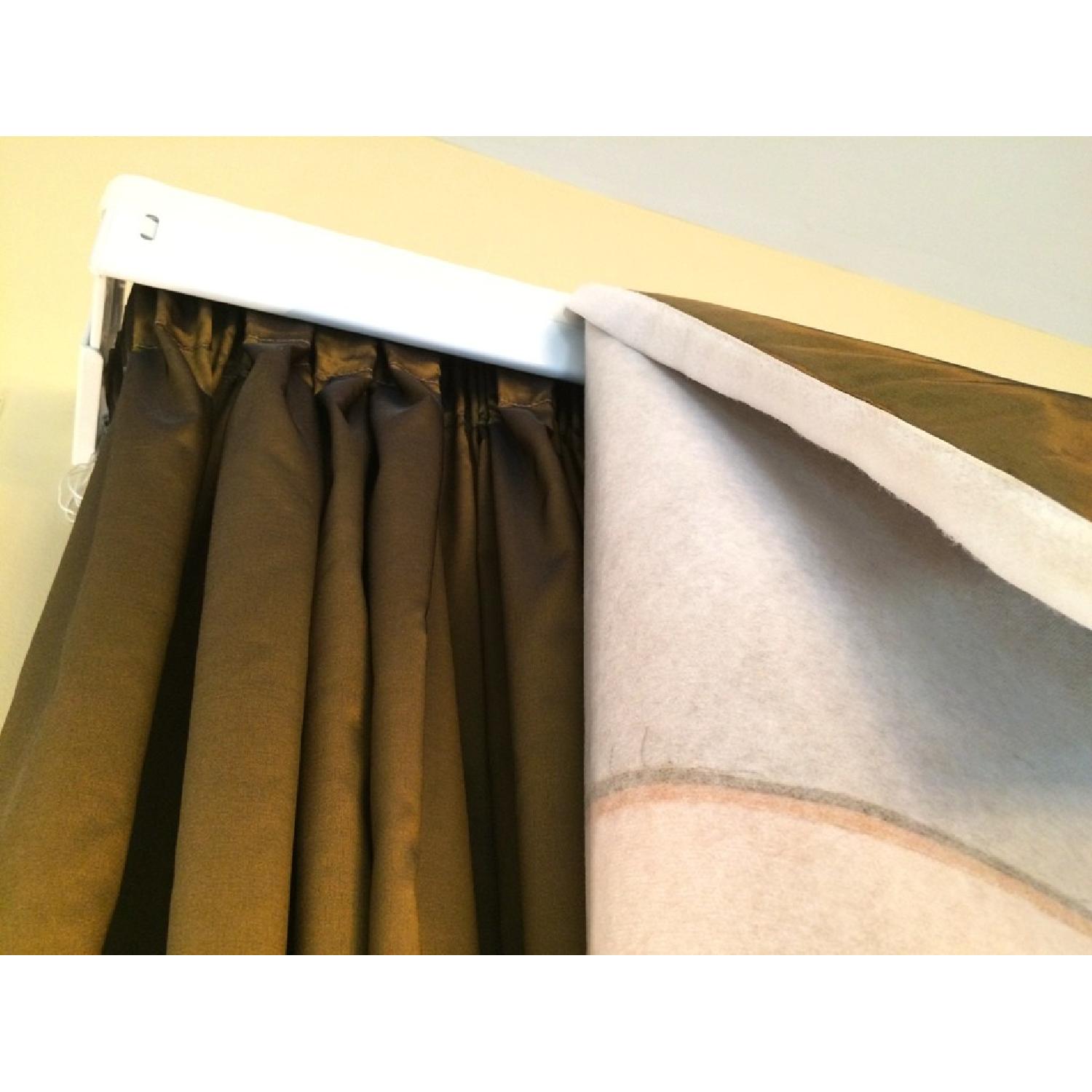 Customade Window Treatments with Rods and Hooks - AptDeco