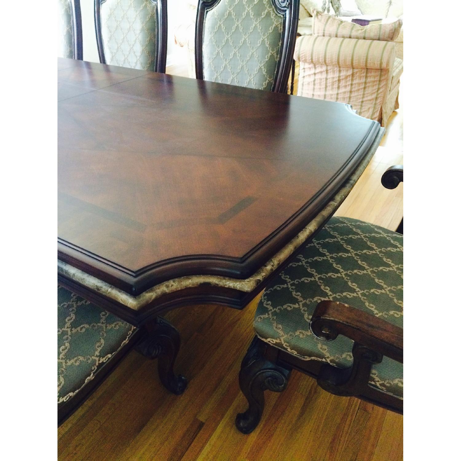 Raymour & Flanigan 10 Piece Formal Dining Room Set AptDeco