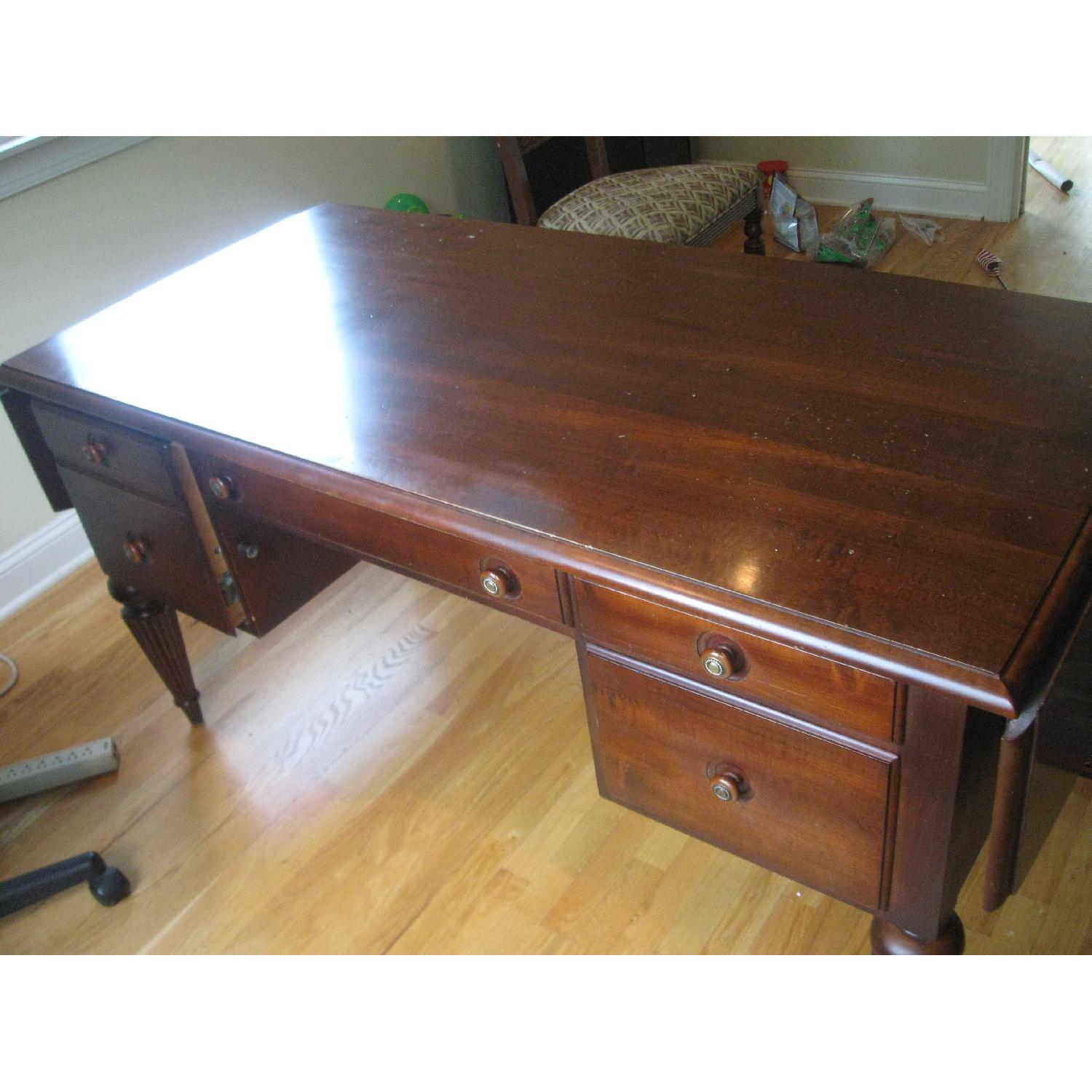 Ethan Allen British Classics Desk & Computer Hutch - image-1