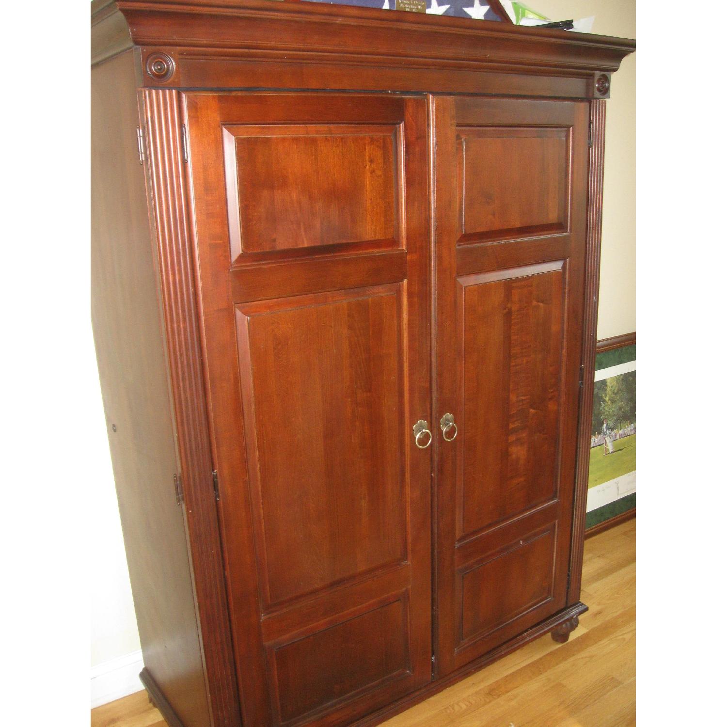 Ethan Allen British Classics Desk & Computer Hutch - image-4