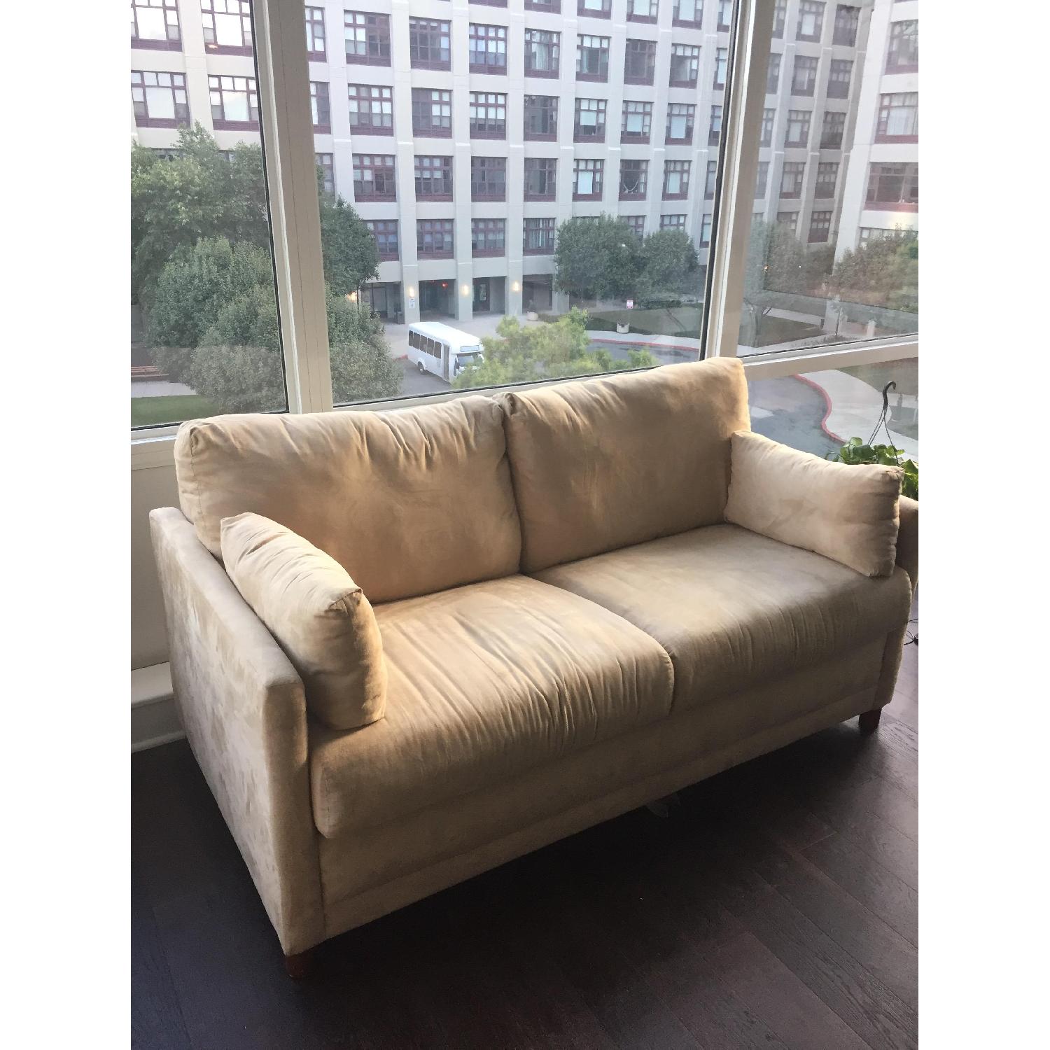 Raymour & Flanigan Beige Sleeper Sofa - image-2