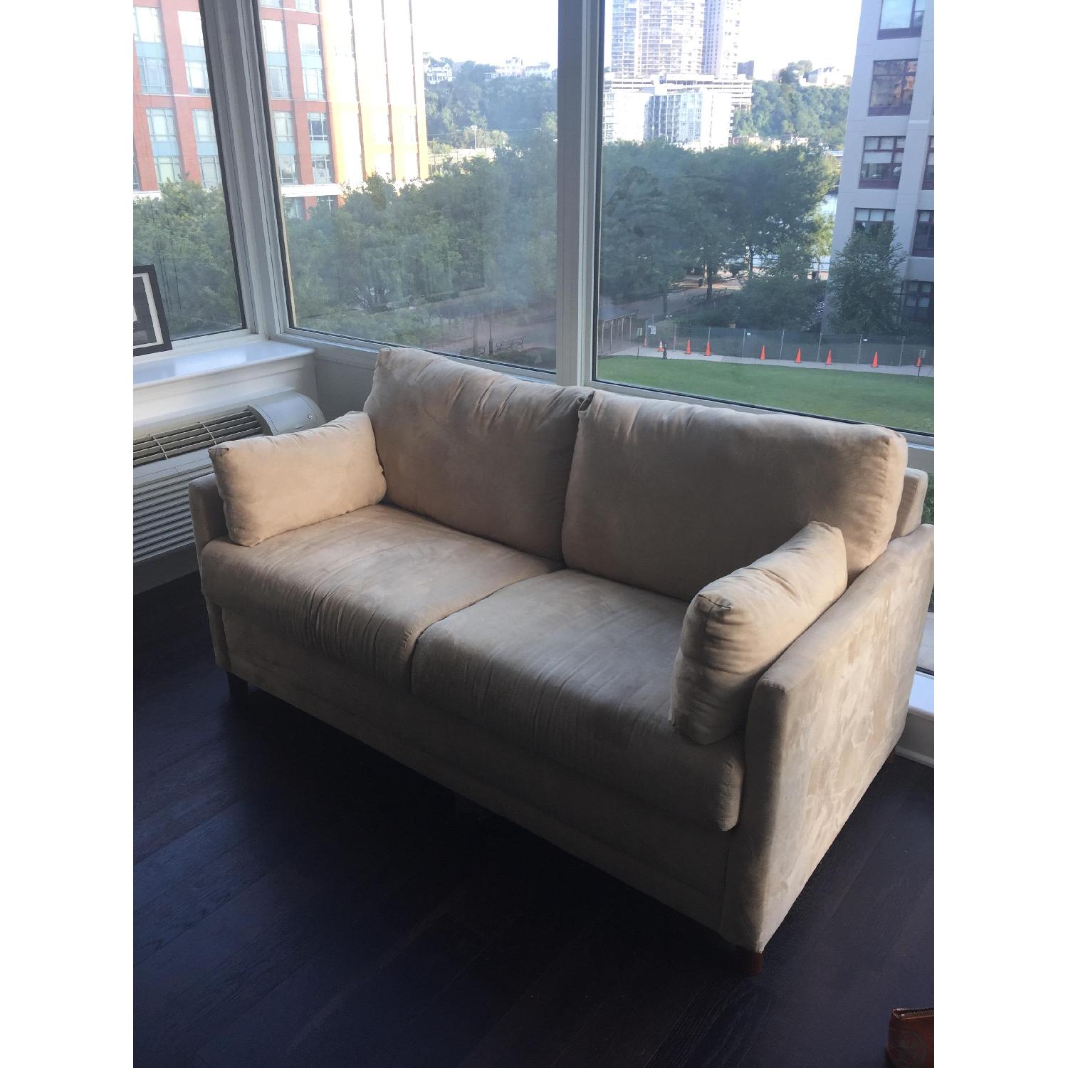 Raymour & Flanigan Beige Sleeper Sofa - image-3