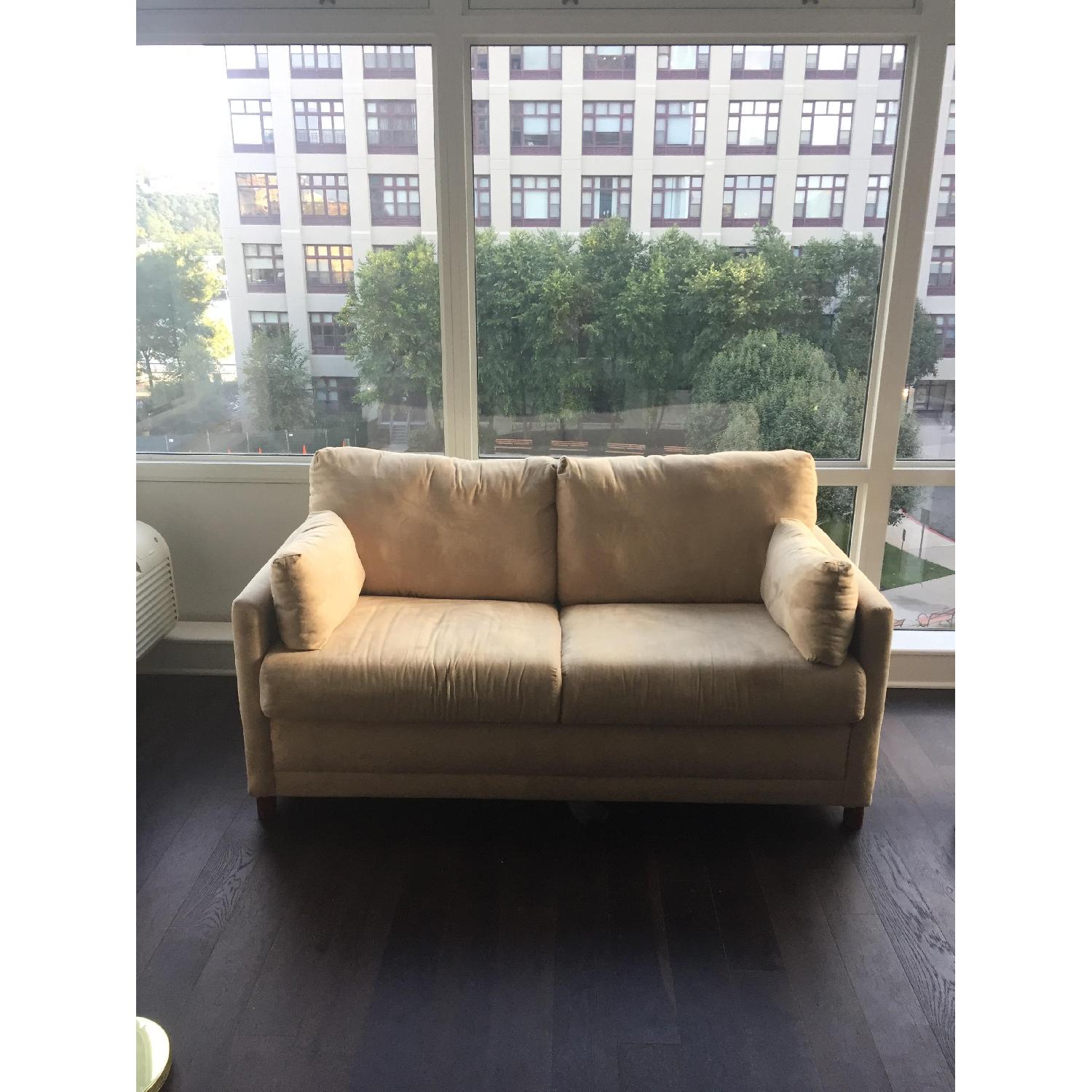 Raymour & Flanigan Beige Sleeper Sofa - image-4