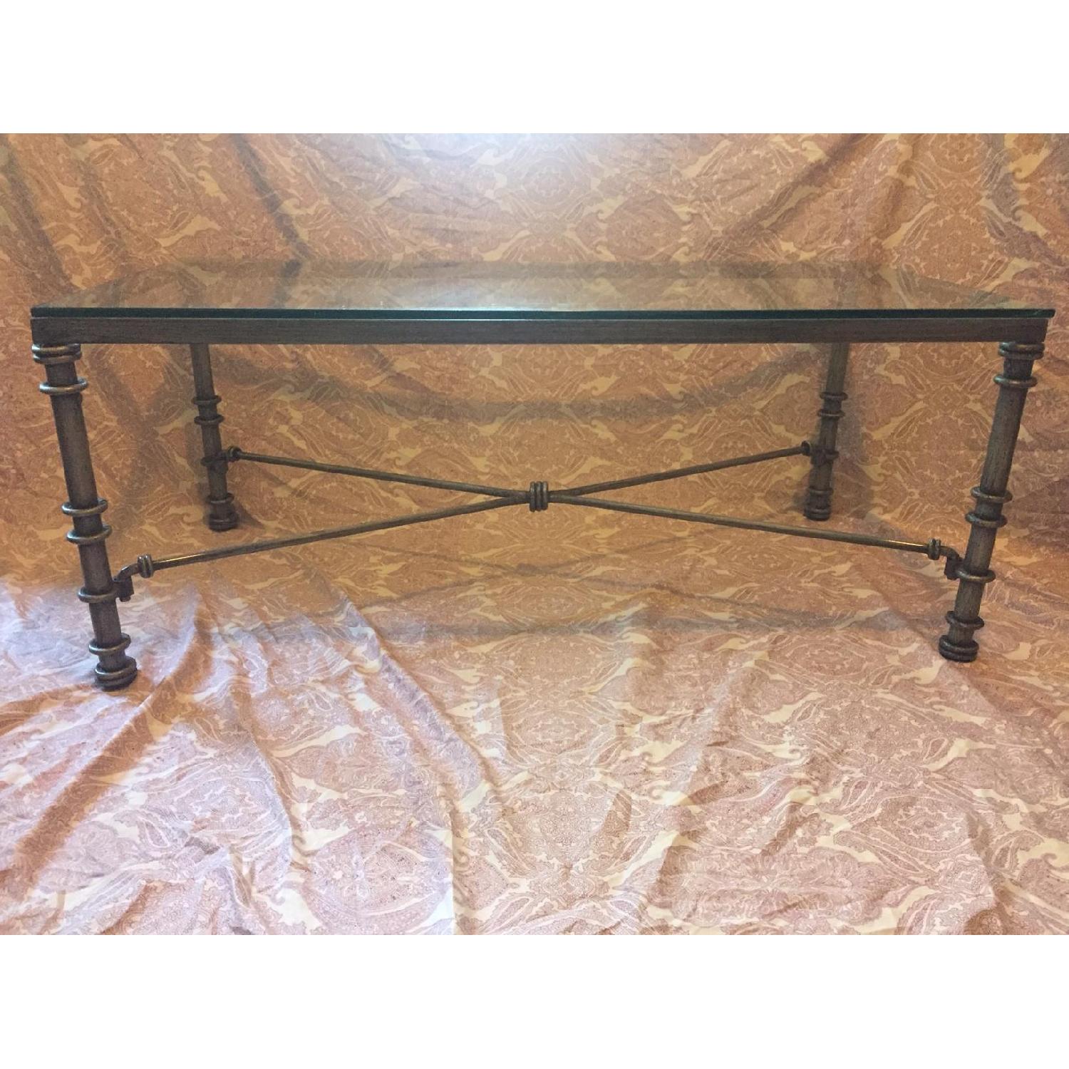 Pier 1 Glass Coffee Table - image-2
