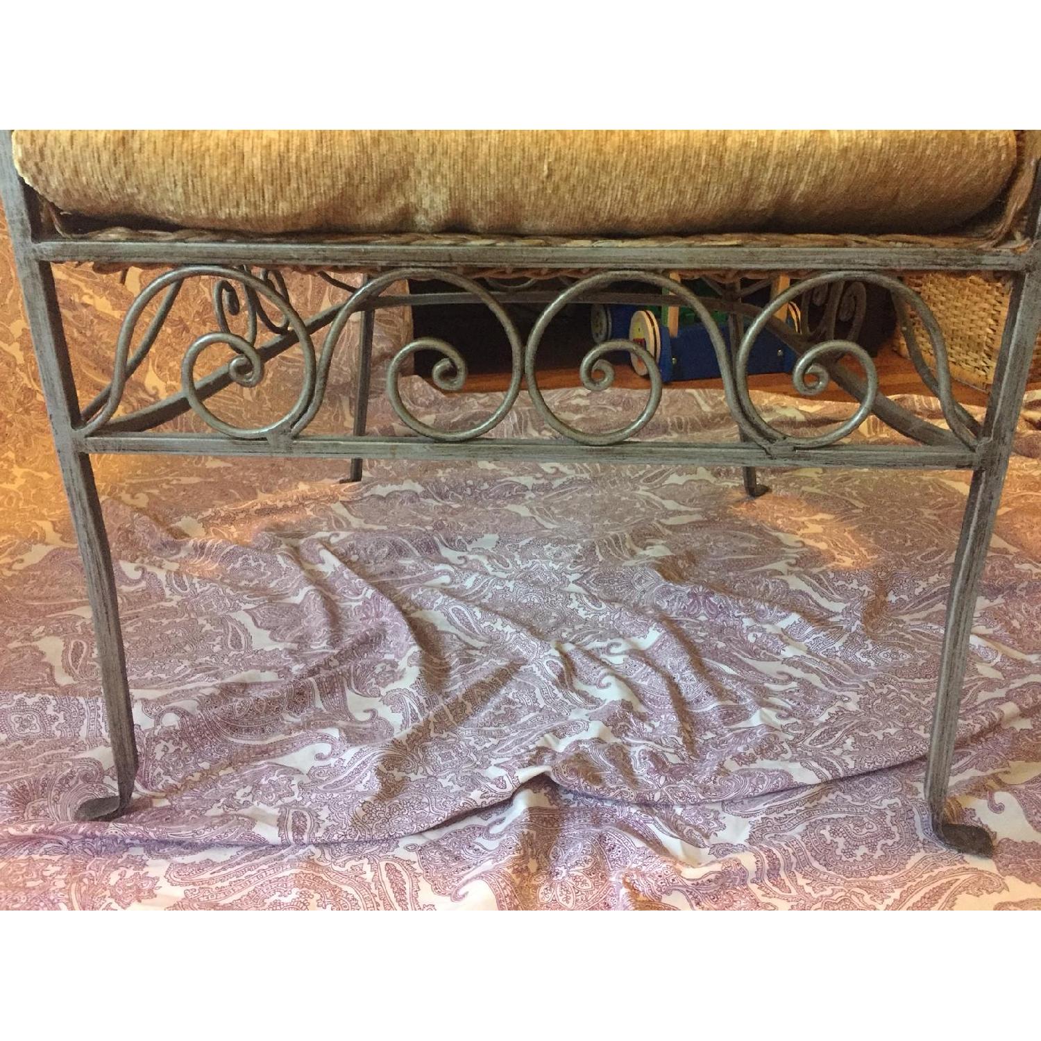 Pier 1 Wicker & Iron Arm Chair - image-3