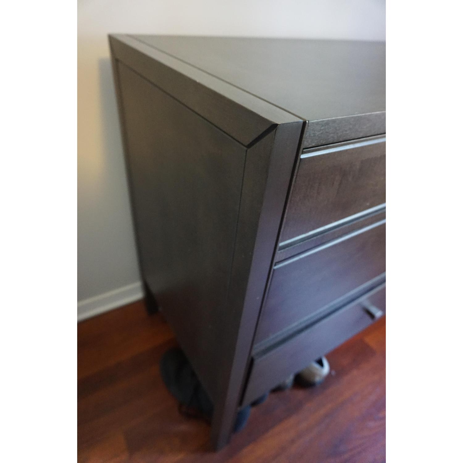 Crate & Barrel Grey Wood 7 Drawer Dresser - image-2