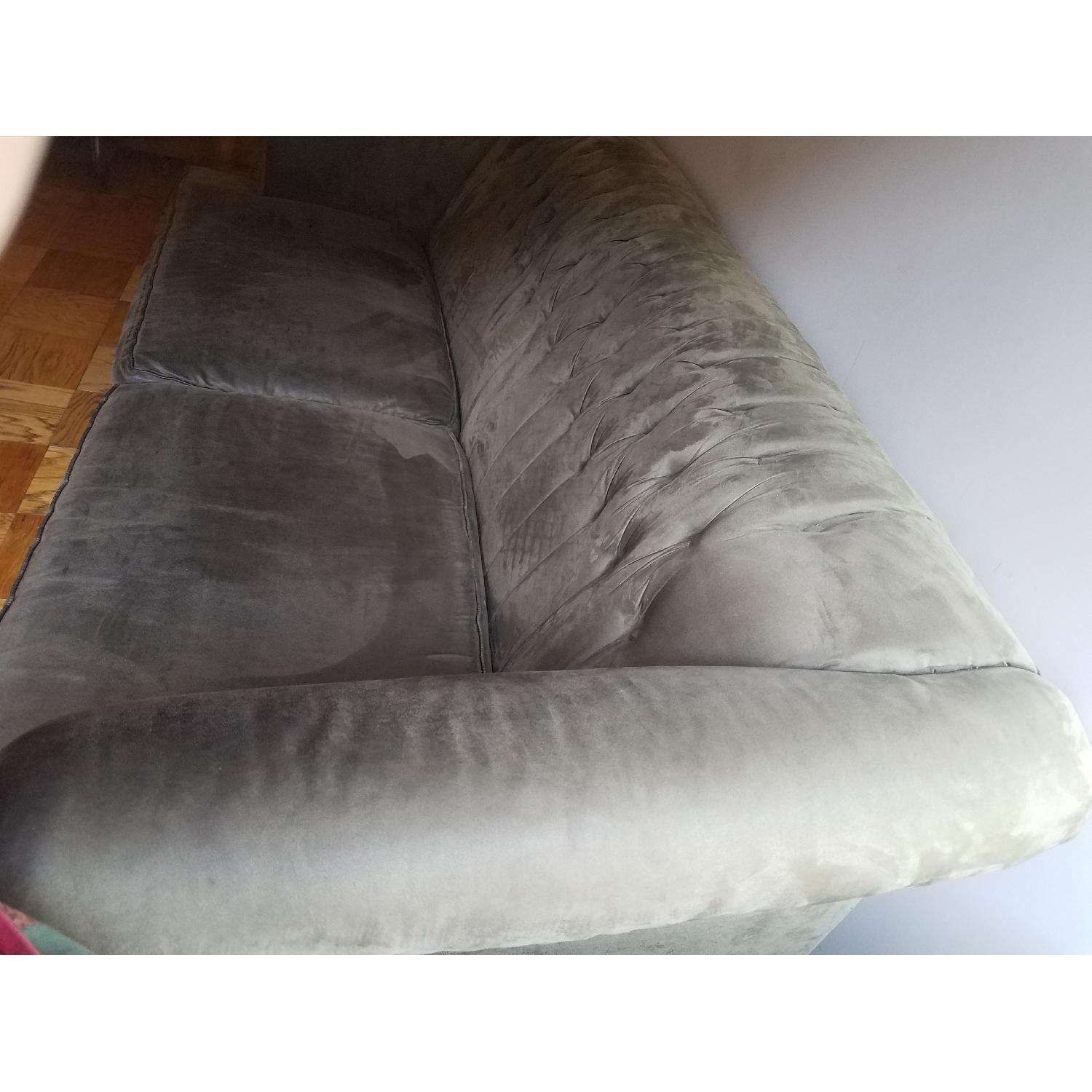 Henredon Custom Suede Sofa - image-1