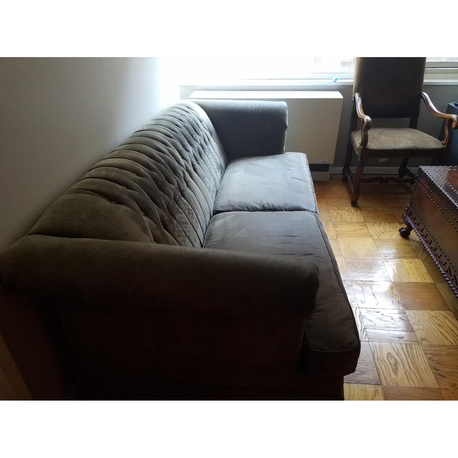 Henredon Custom Suede Sofa - image-2