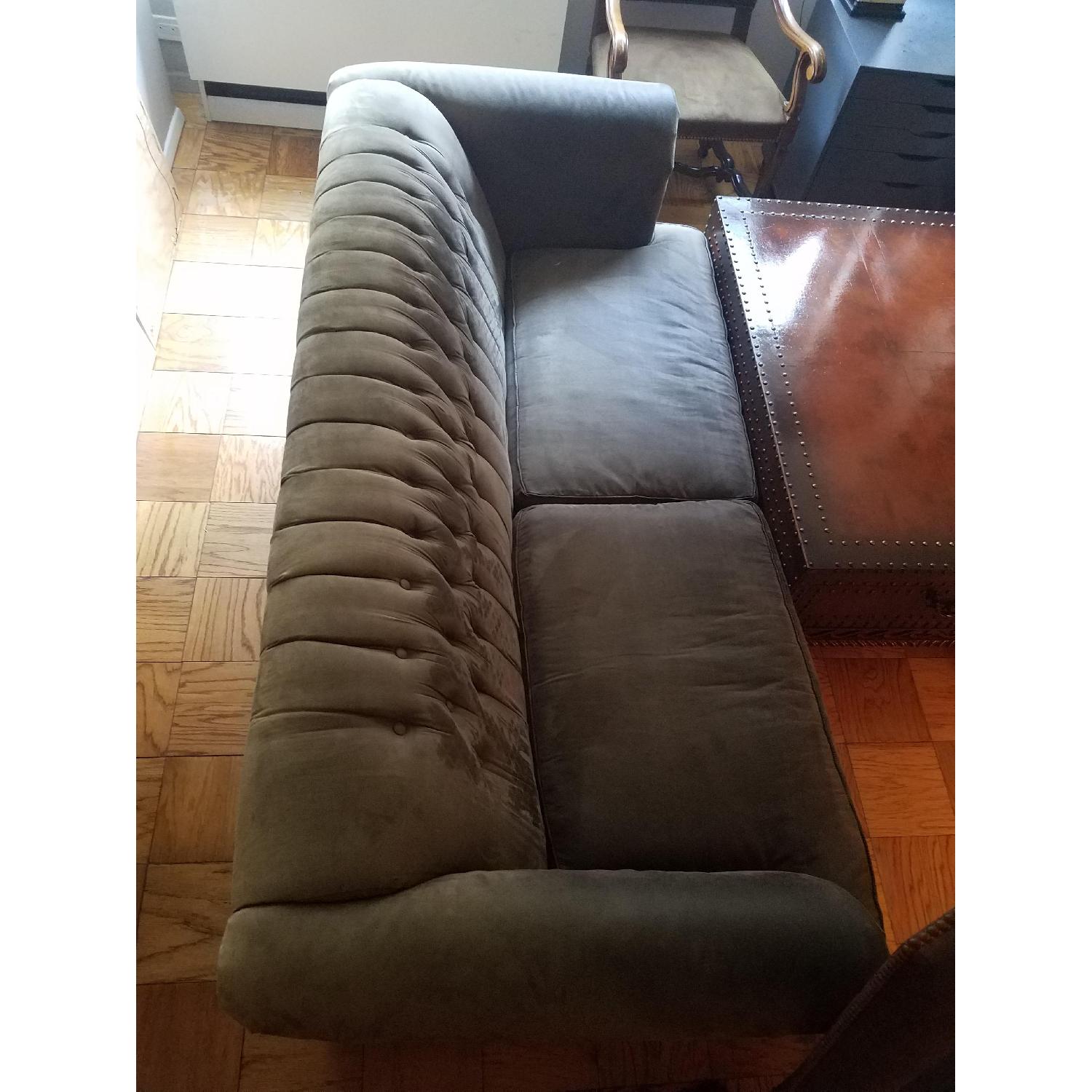 Henredon Custom Suede Sofa - image-4