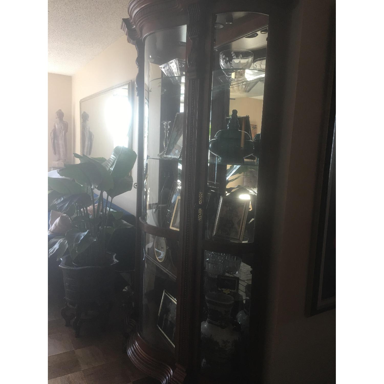 Bloomingdale's Glass & Wood Curio Cabinet - image-2