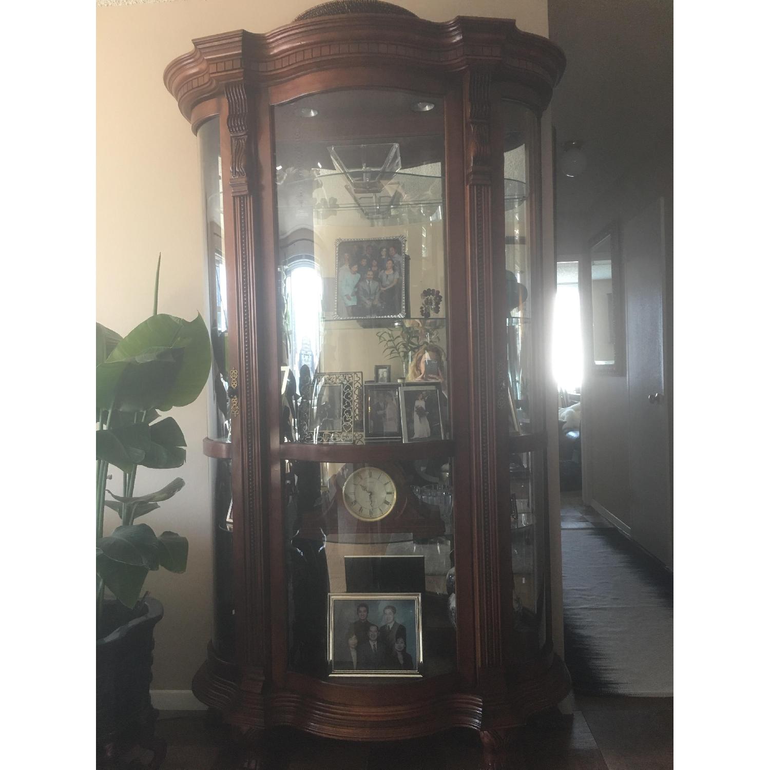 Bloomingdale's Glass & Wood Curio Cabinet - image-3