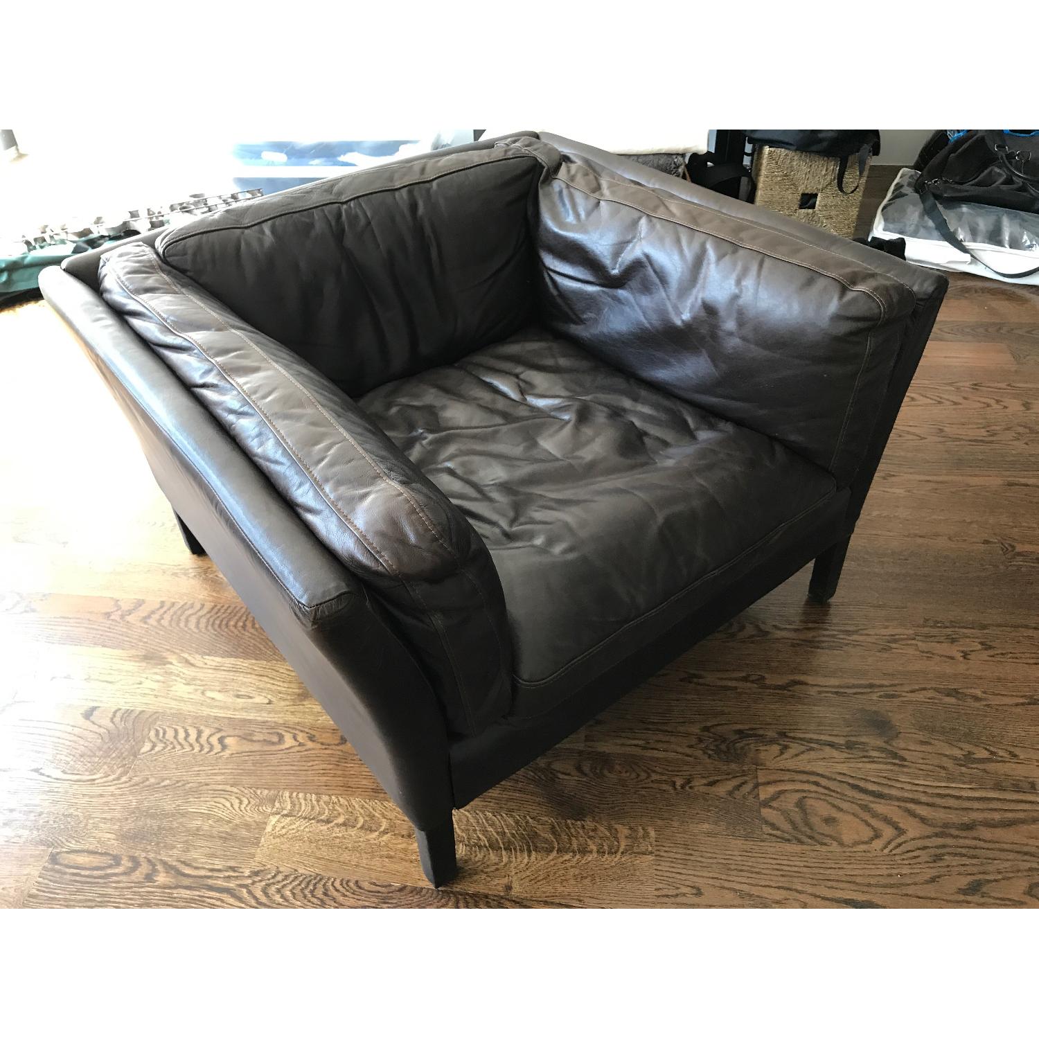 Restoration Hardware Luxe Sorensen Chair in Vintage Espresso - image-2