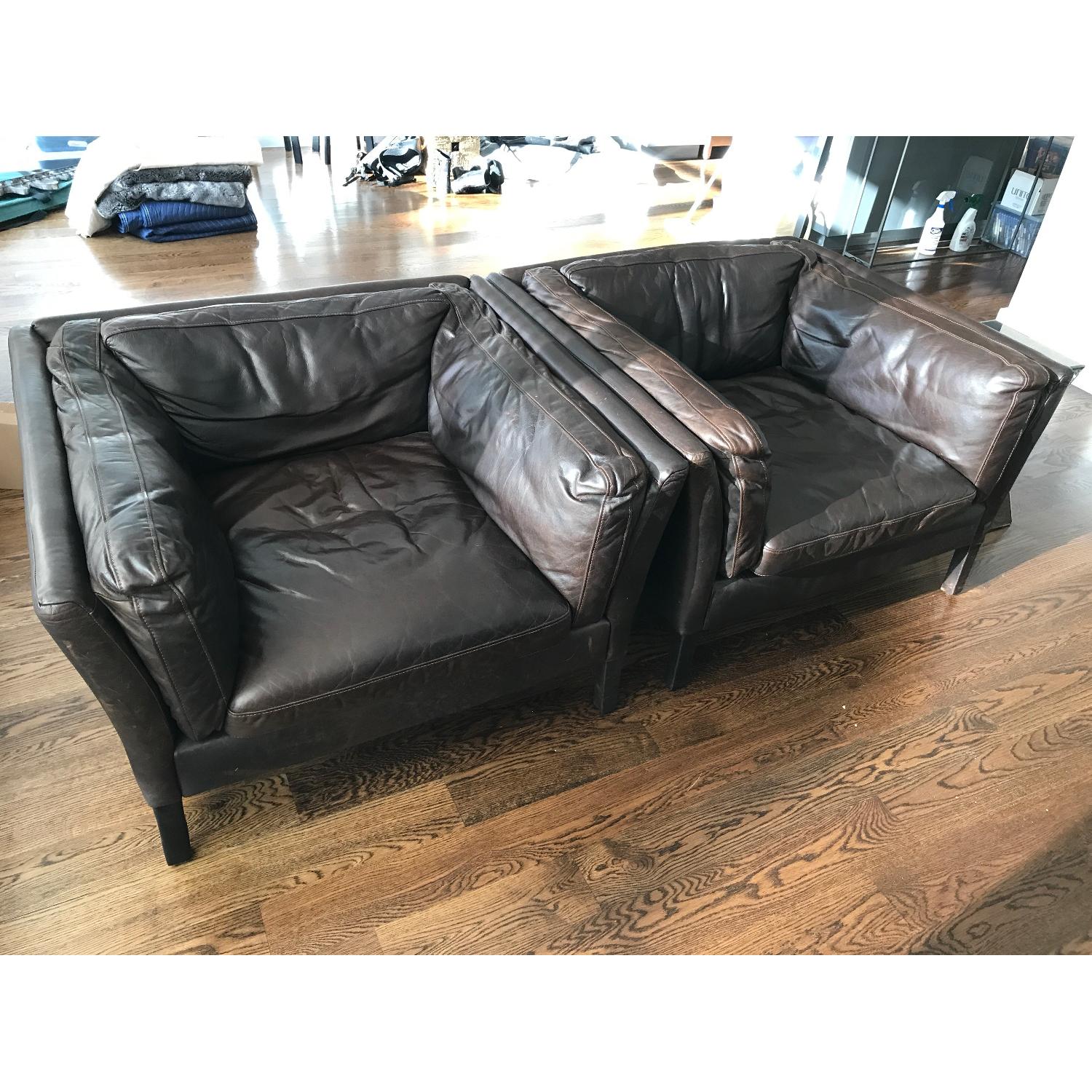 Restoration Hardware Luxe Sorensen Chair in Vintage Espresso - image-4