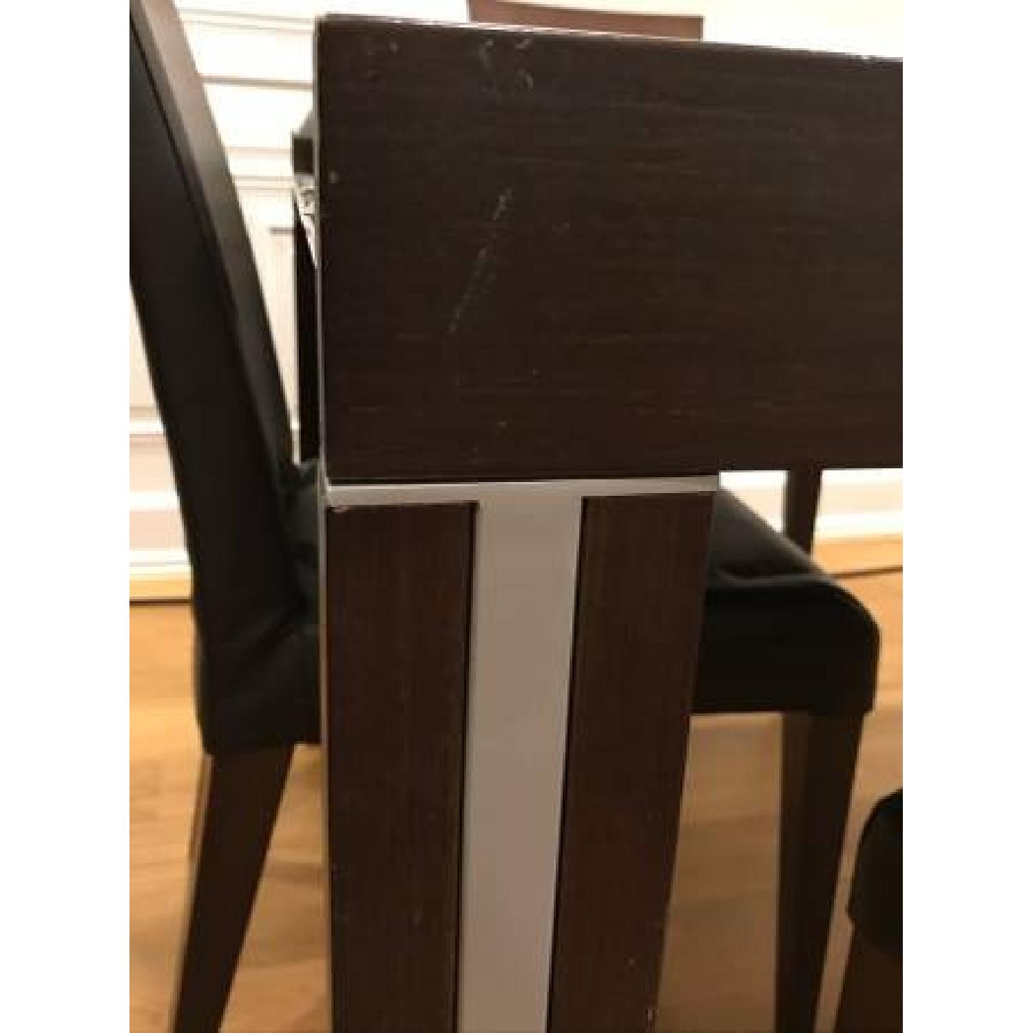 Modern Italian Expandable Dining Table w/ 4 Chairs - image-2