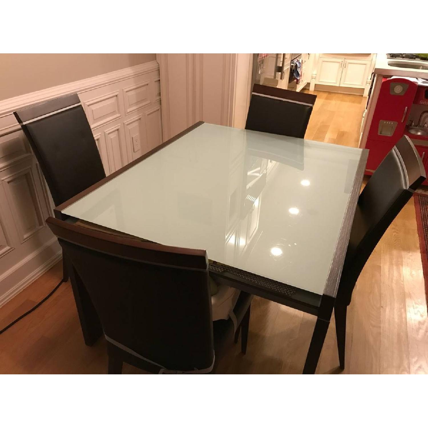 Modern Italian Expandable Dining Table w/ 4 Chairs - image-6