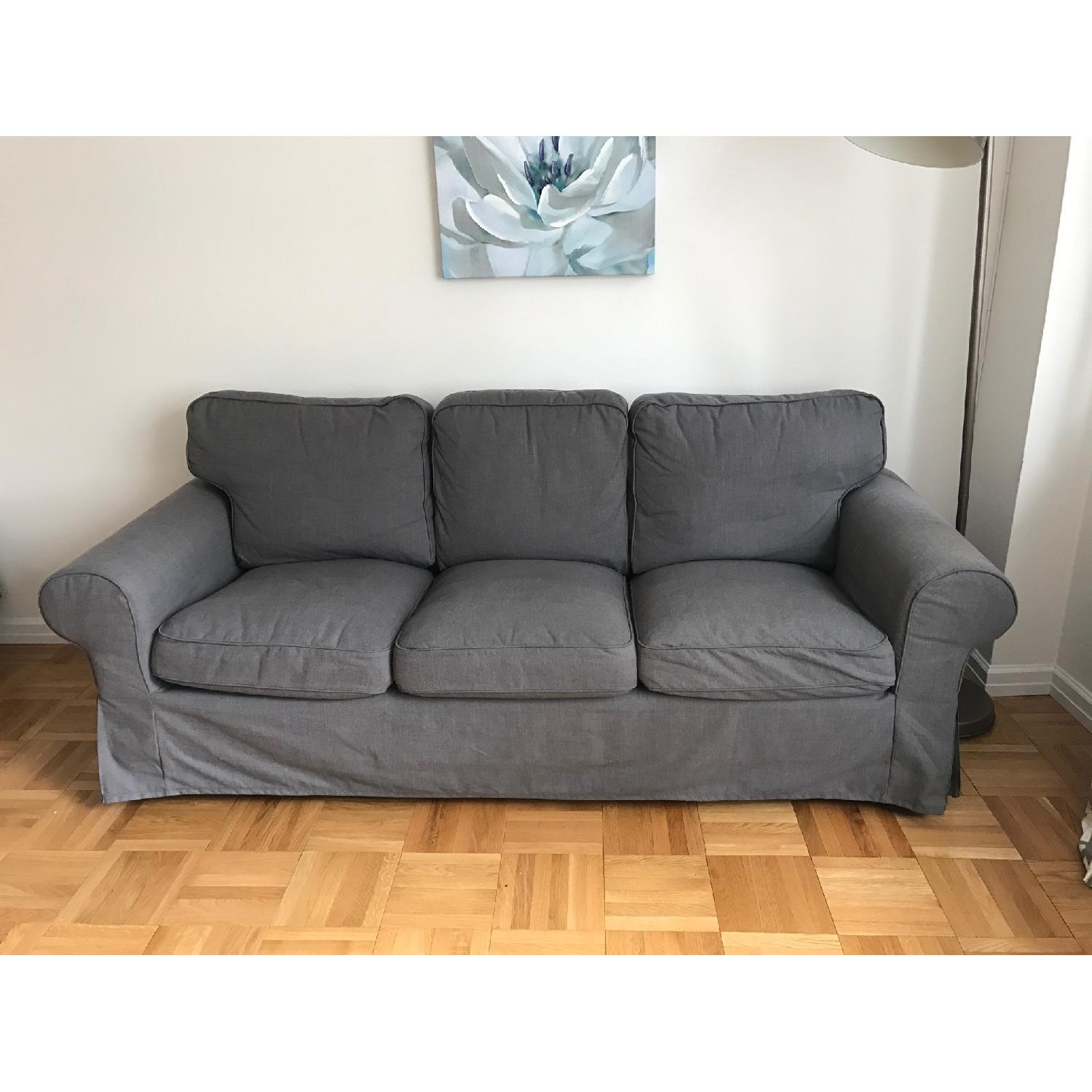 Ikea Ektorp Dark Grey Sofa - image-1