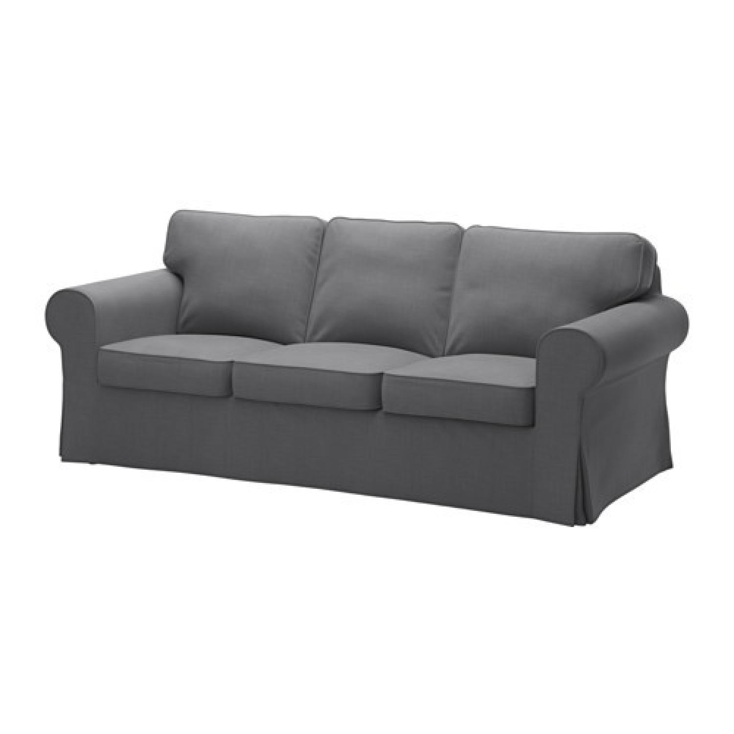 Ikea Ektorp Dark Grey Sofa - image-0