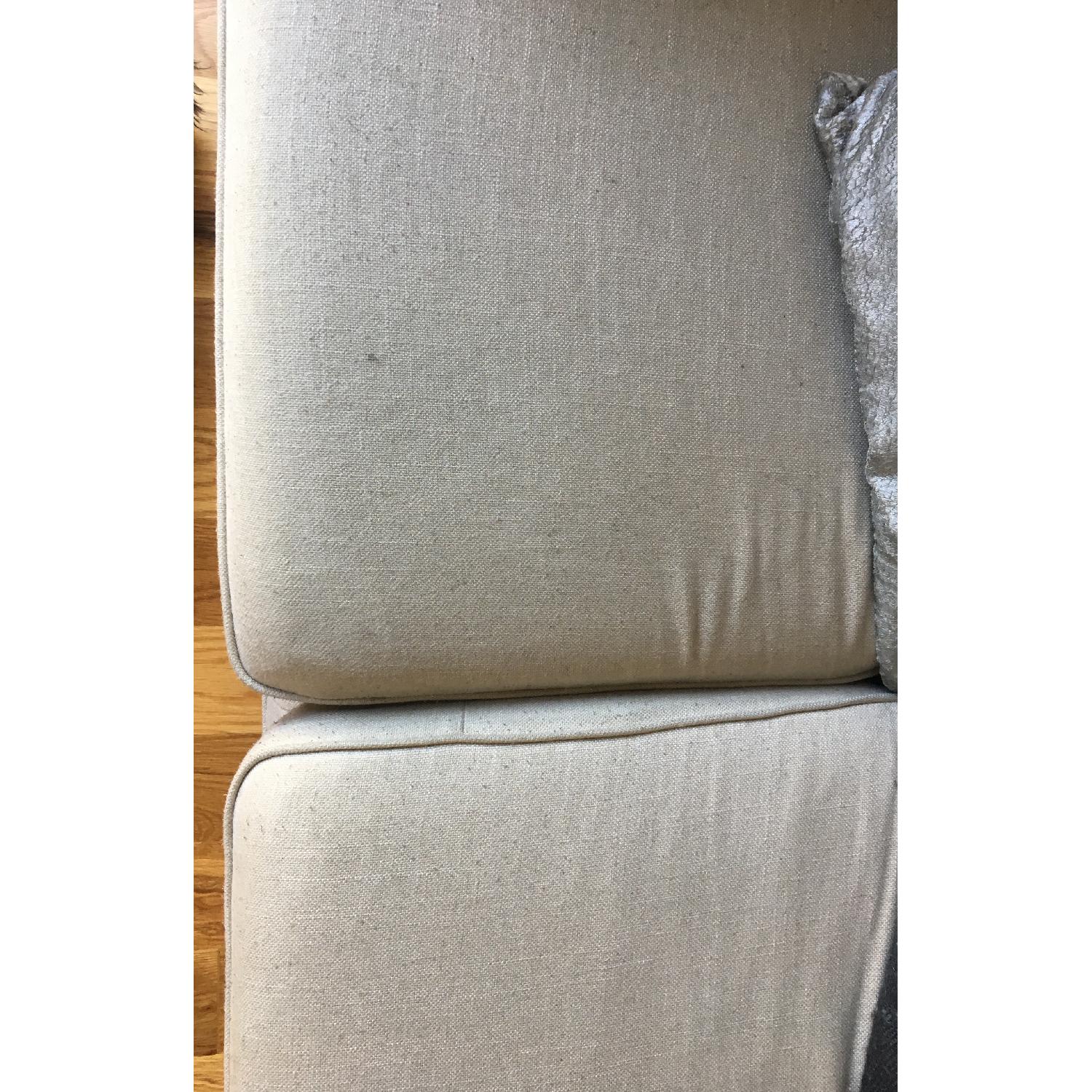 Pier 1 Beige Slipcovered Loveseat - image-5