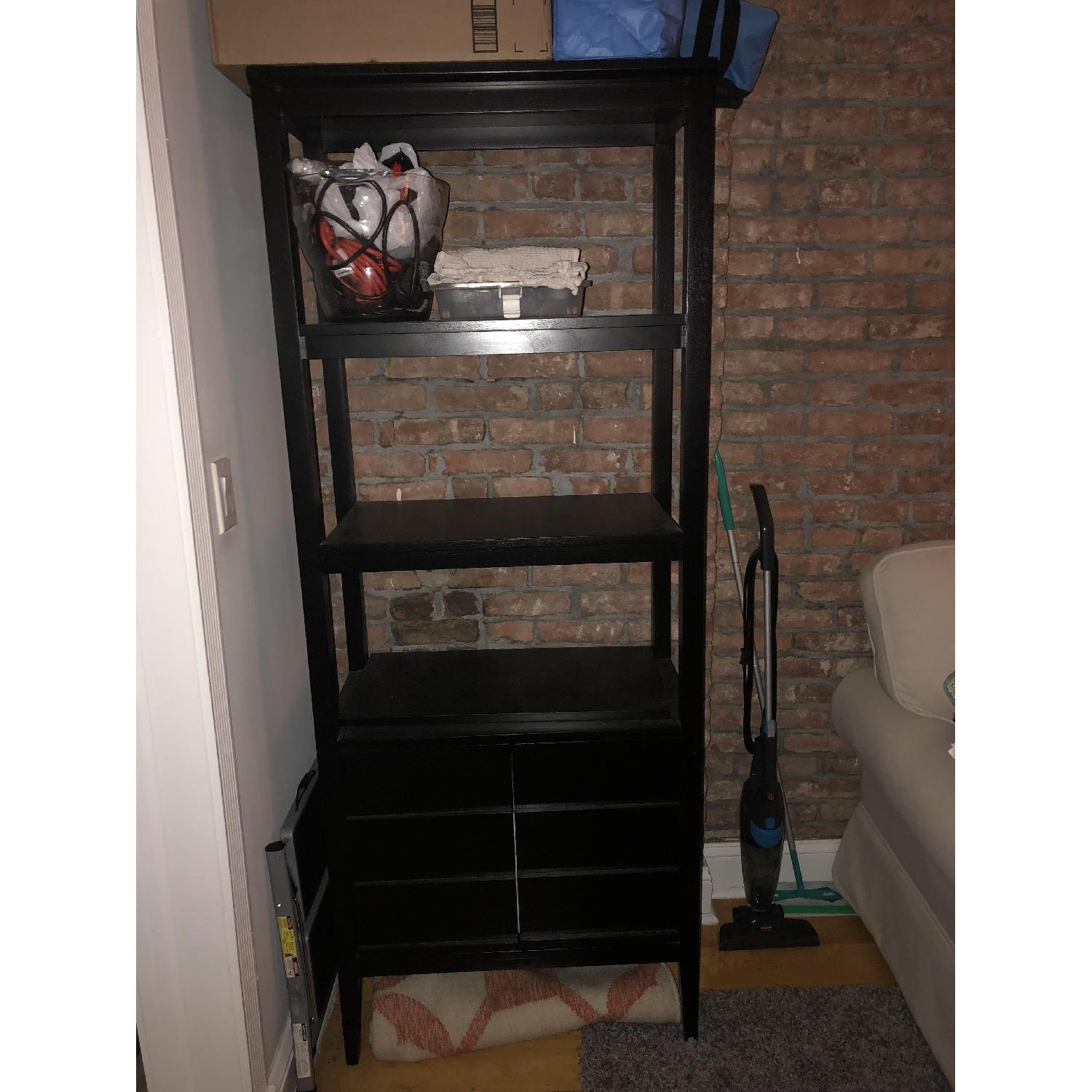 Crate & Barrel Spotlight Ebony Bookcase - image-3
