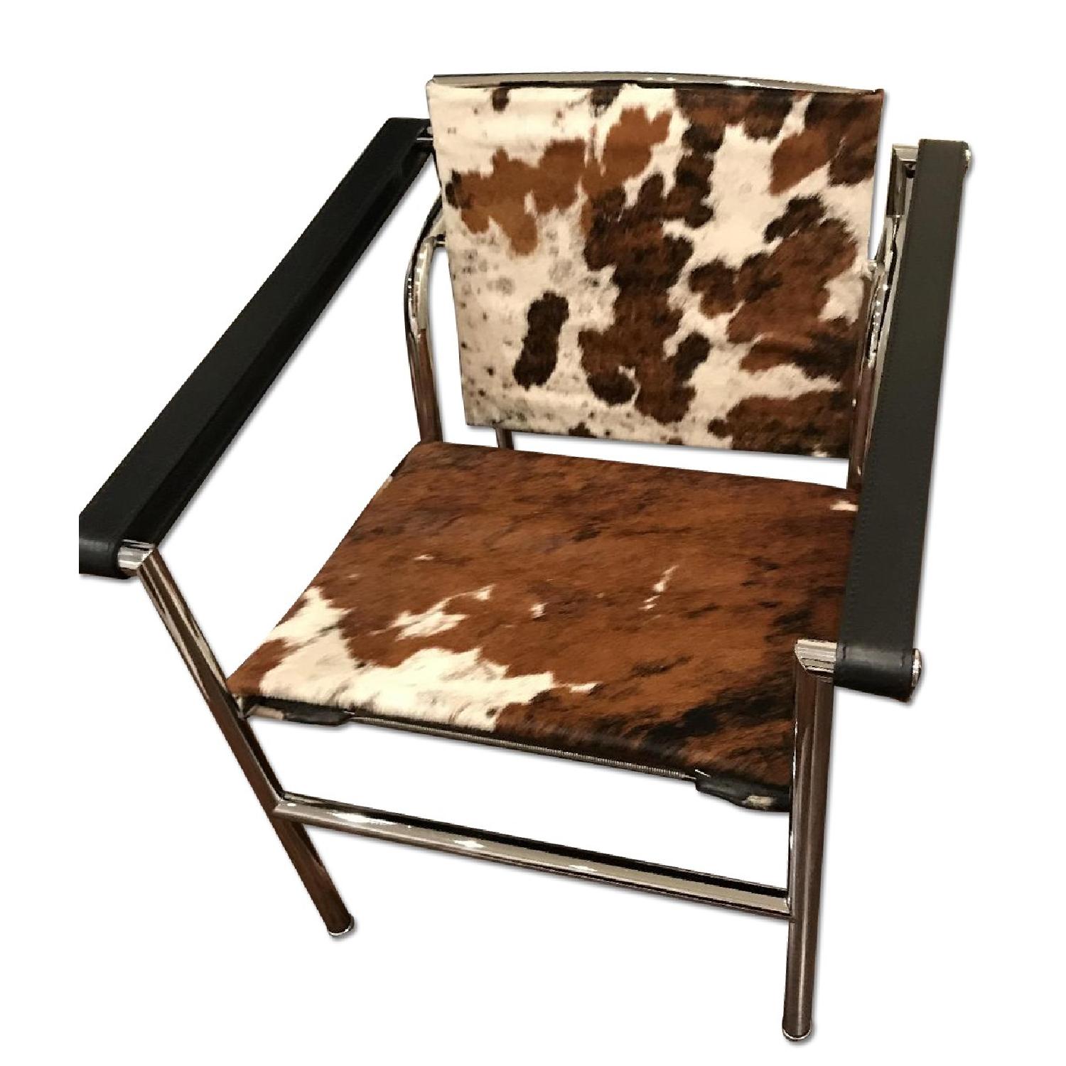 Design Within Reach Le Corbusier LC1 Cow Hide Sling Chair - image-0