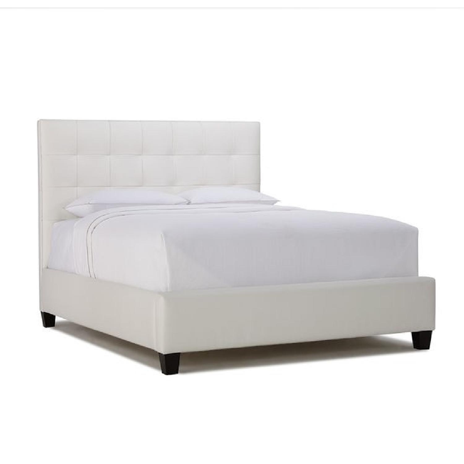 Mitchell Gold + Bob Williams Custom Brown Leather Bed - image-4
