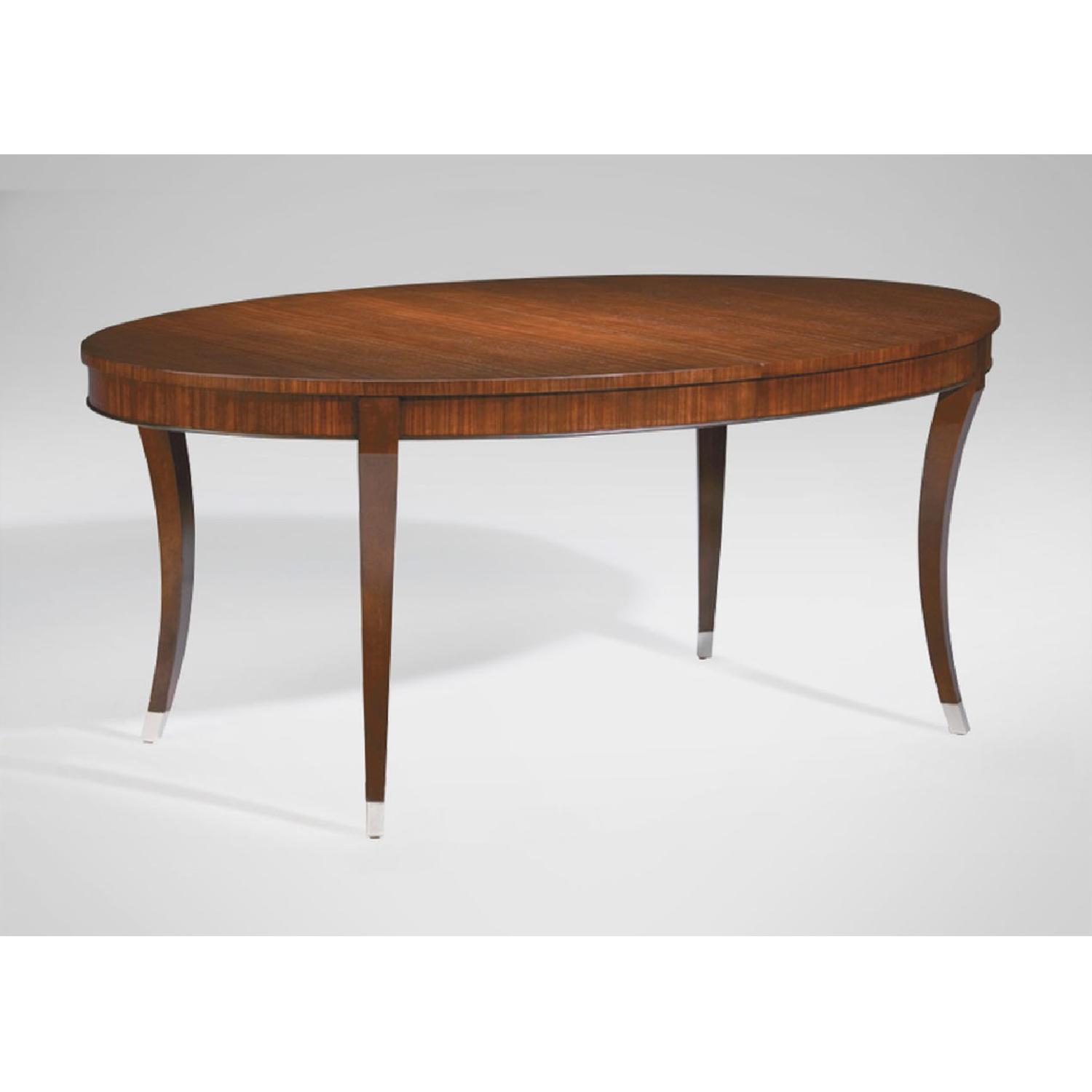 Ethan Allen Hathaway Dining Table w/ 6 Jaqueline Chairs - image-1
