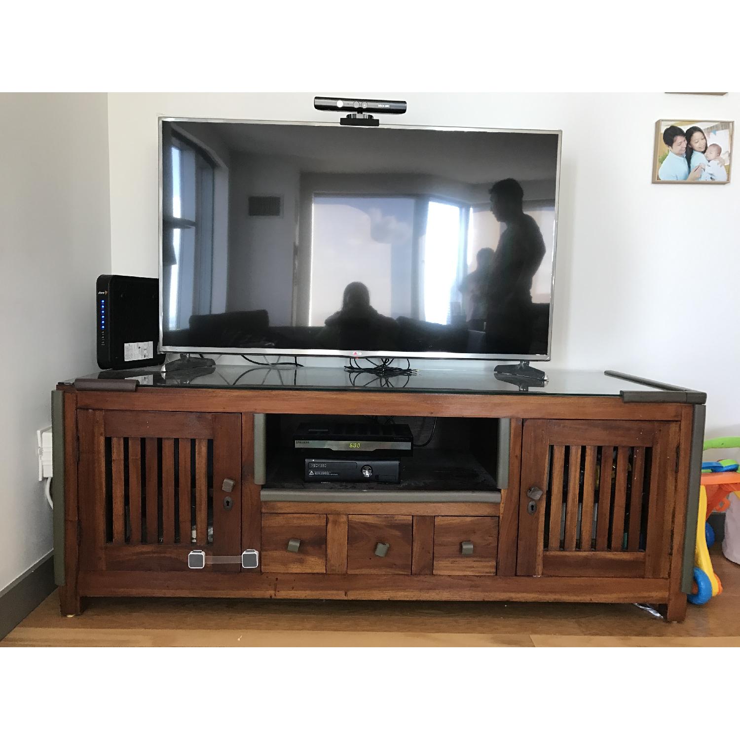 Balinese Teak Media Console - image-1