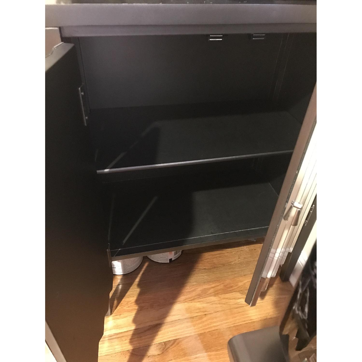 Wilshire Chevron Mirror 2-Door Cabinet - image-2