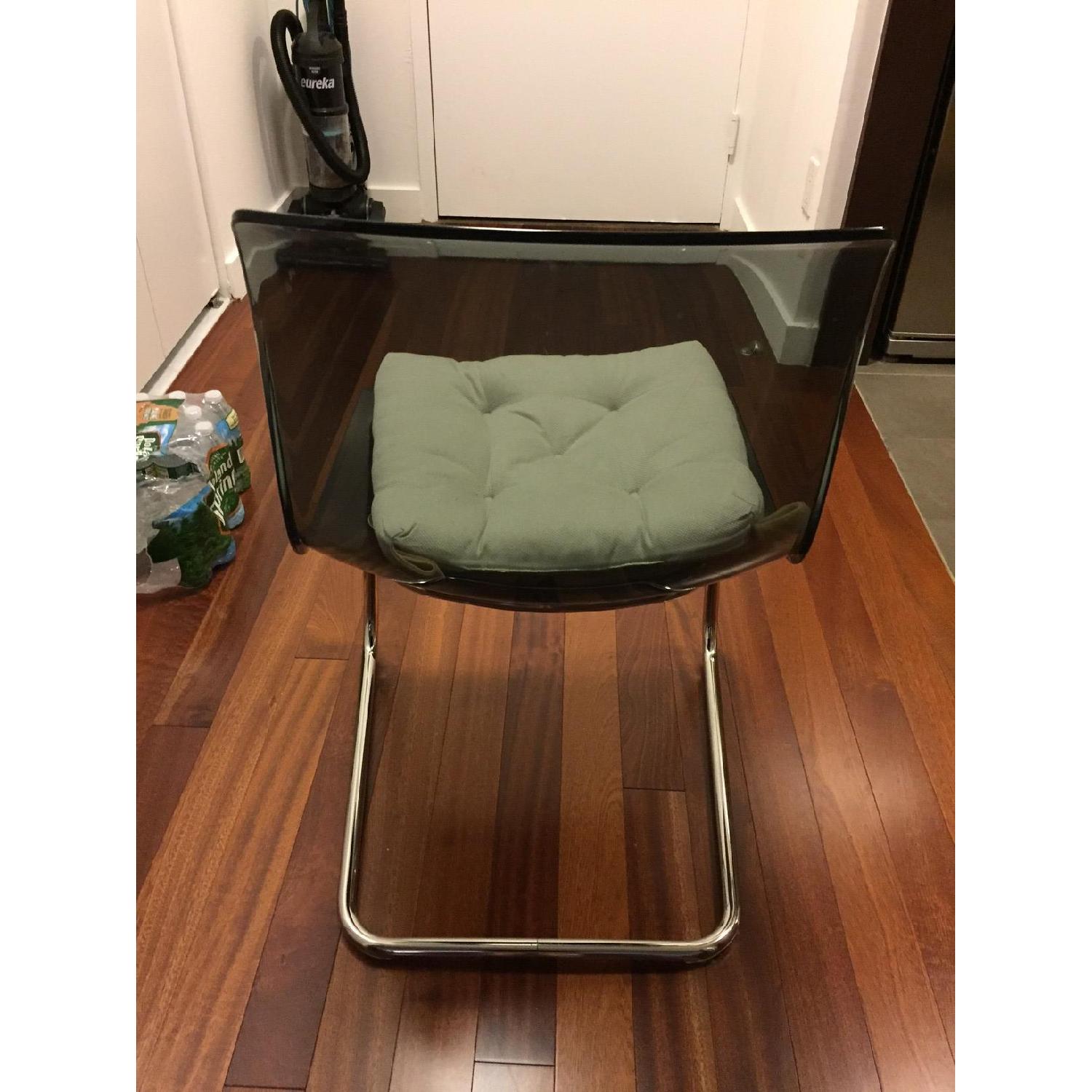 Ikea Chrome-Plated Glass Dining Table w/ 2 Chairs - image-6
