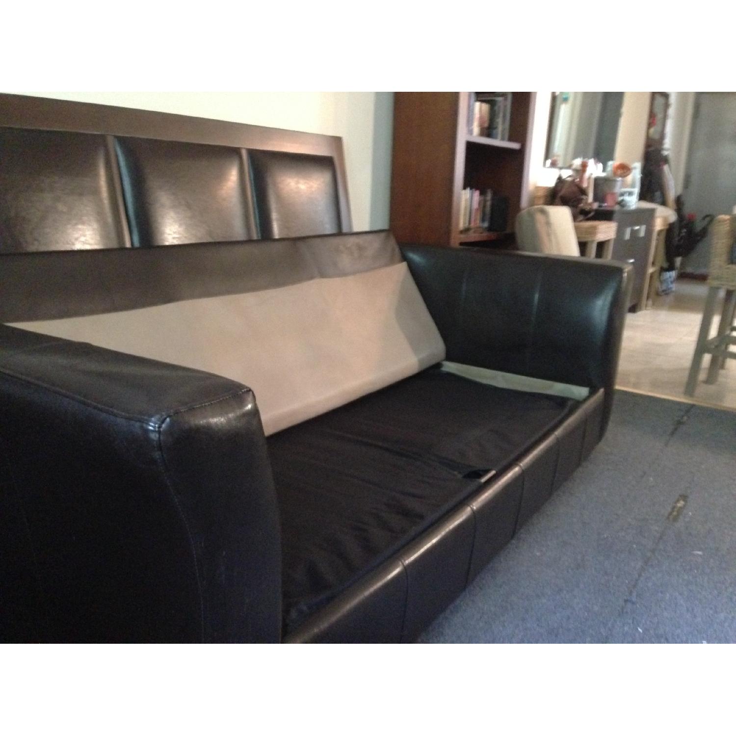 Jennifer Convertible Brown/Tan Sleeper Sofa + Recliner - image-3