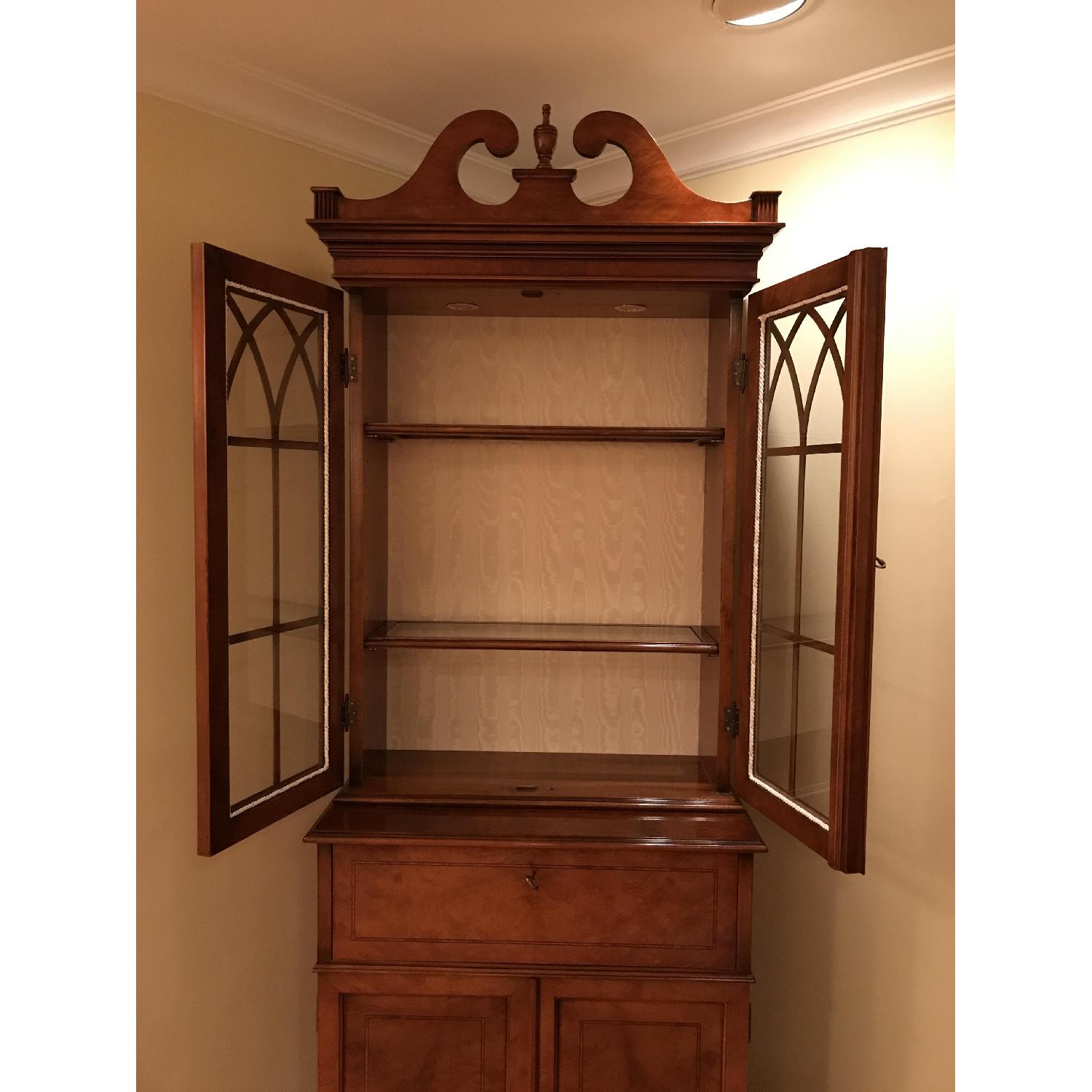 Burl Wood Italian Made Secretary & Chair - image-2