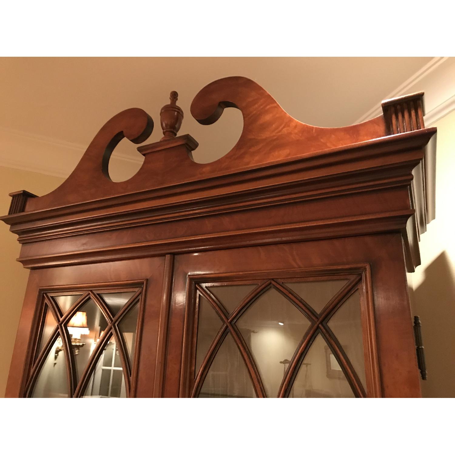 Burl Wood Italian Made Secretary & Chair - image-4