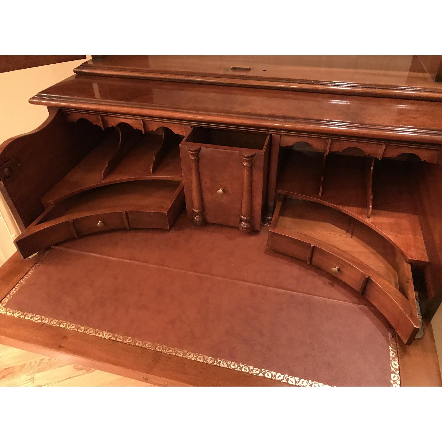 Burl Wood Italian Made Secretary & Chair - image-7