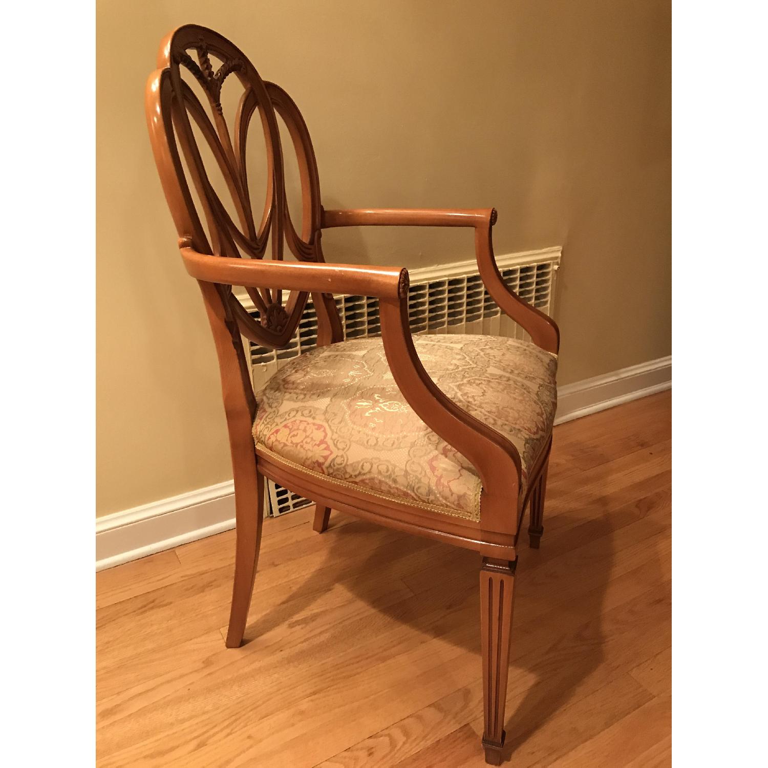 Burl Wood Italian Made Secretary & Chair - image-12