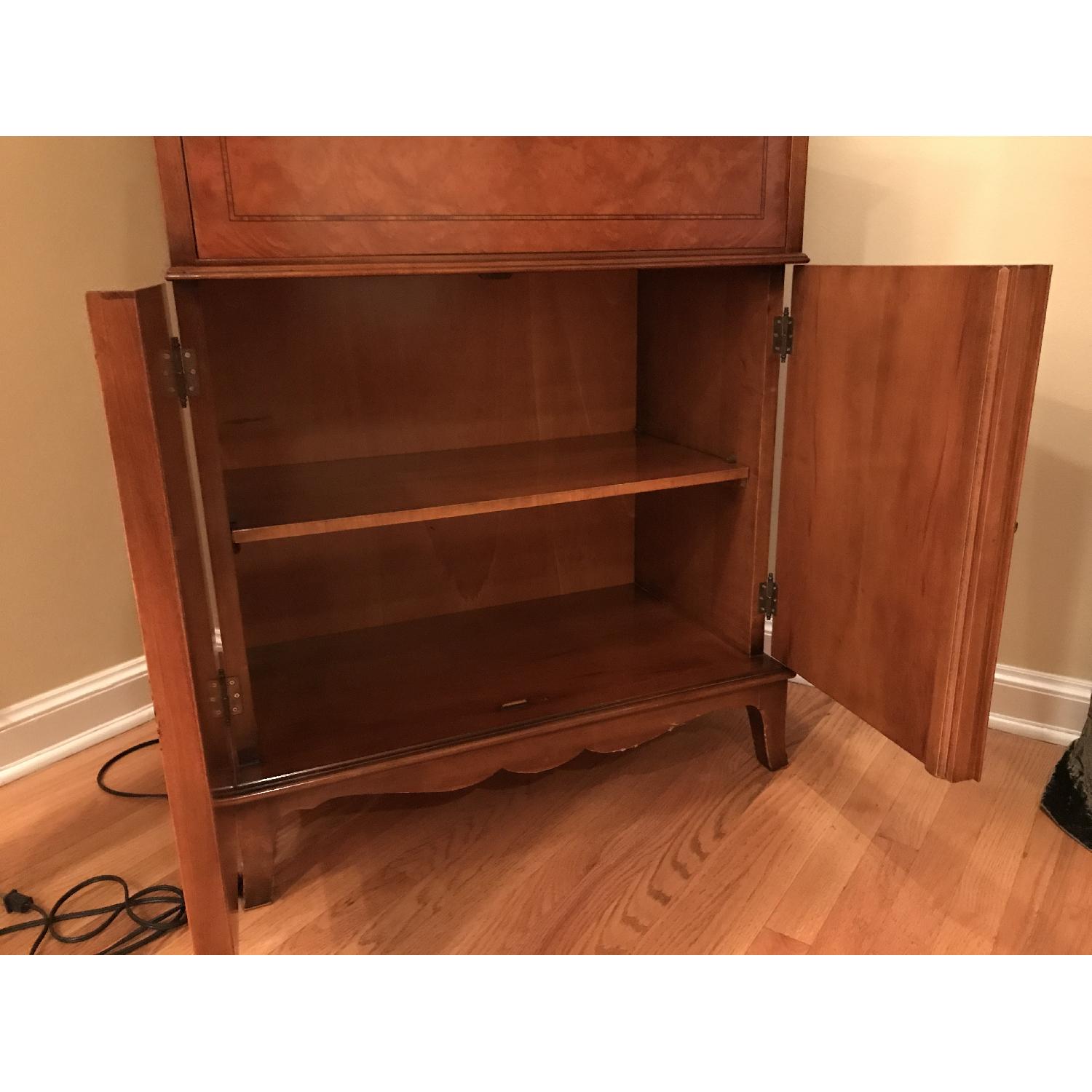 Burl Wood Italian Made Secretary & Chair - image-14