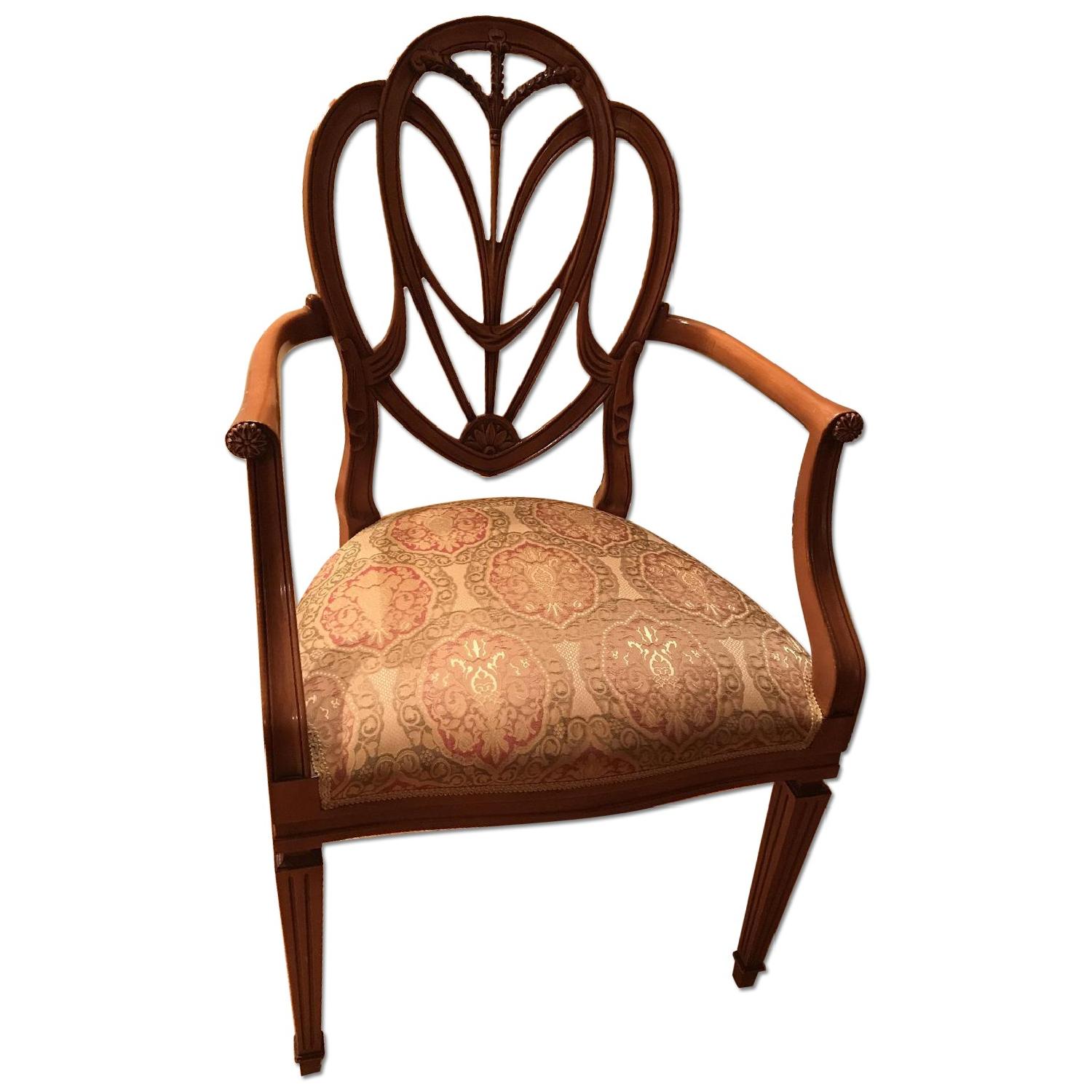 Burl Wood Italian Made Secretary & Chair - image-15