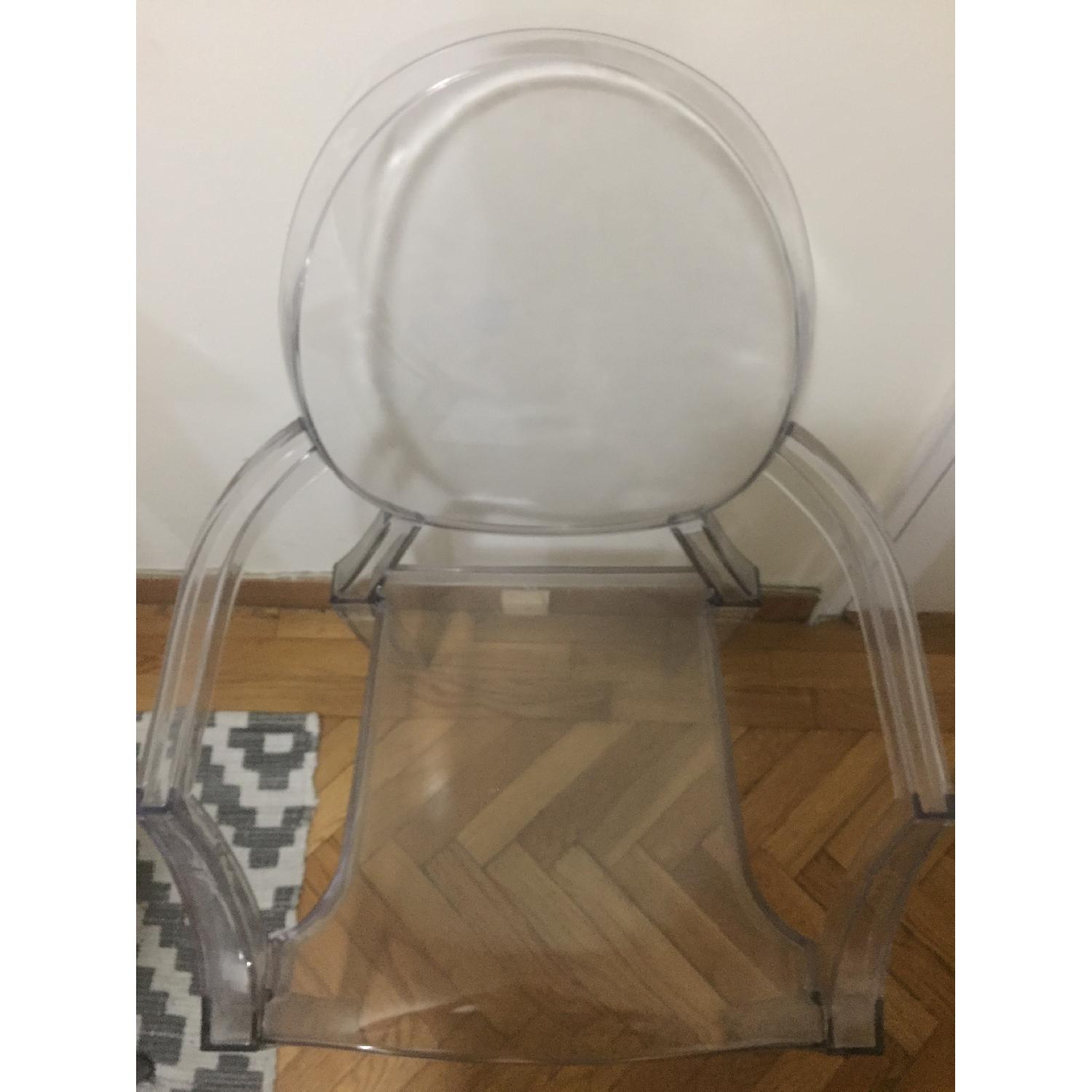 Transparent Lucite Arm Chair - image-2