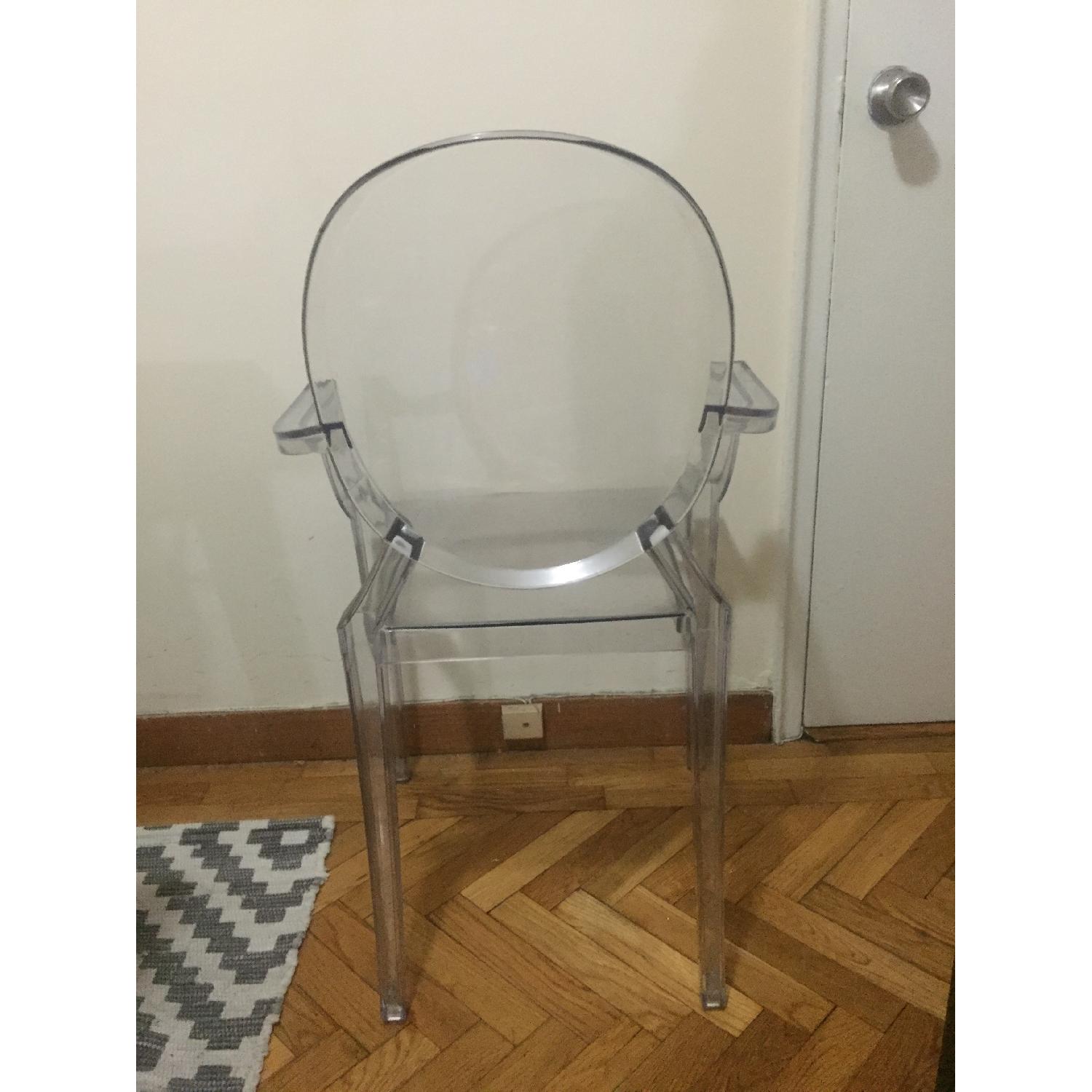 Transparent Lucite Arm Chair - image-3