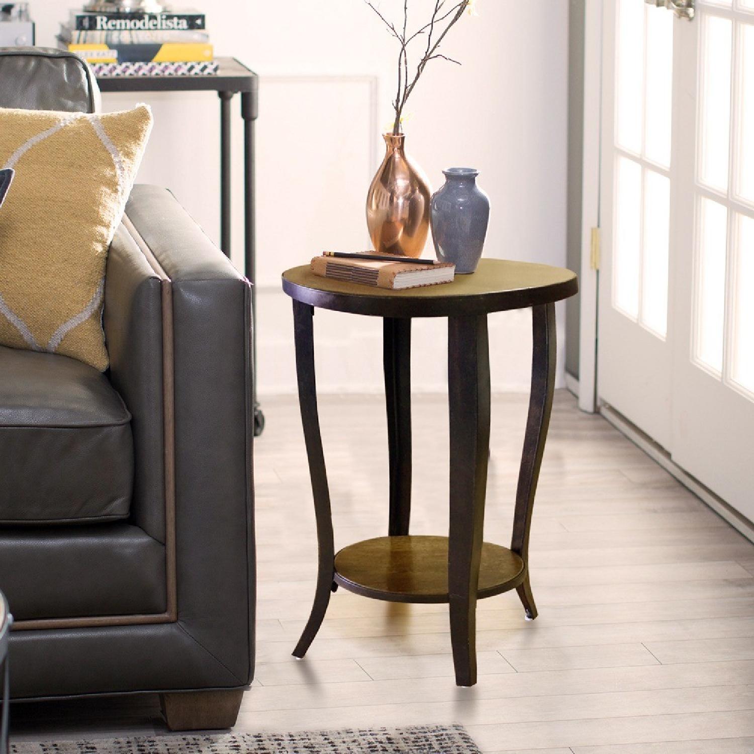 Designe Gallerie Wooden Round Accent Table