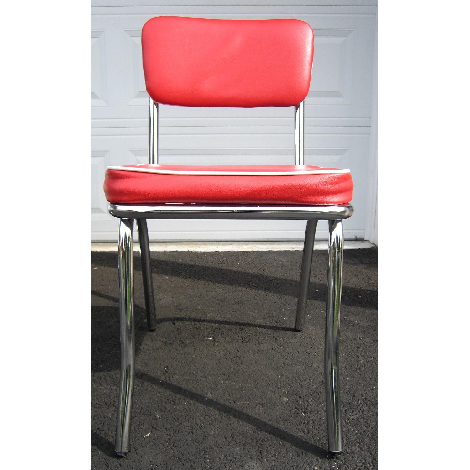 Coaster Fine Furniture Retro Chrome-Plated Dining Table w/ 4 Chairs - image-5