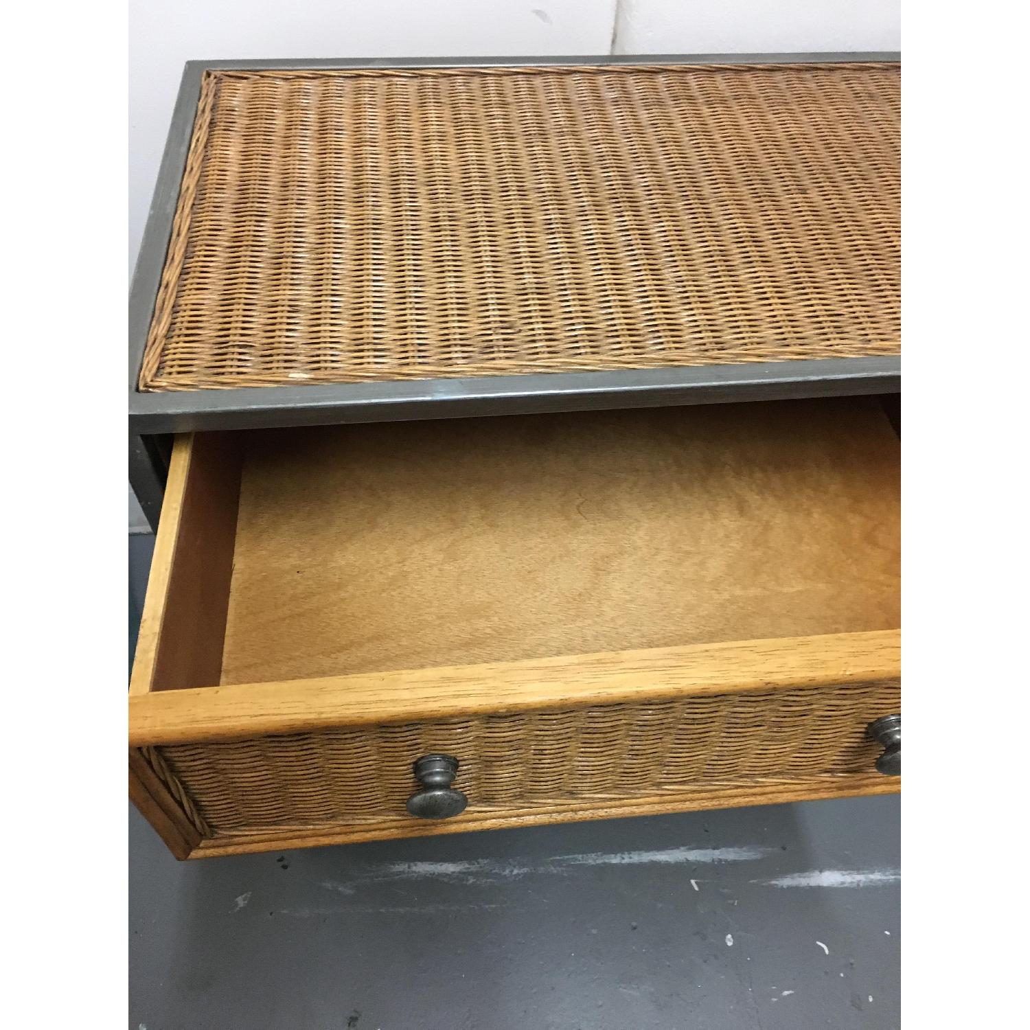 Pier 1 Queen Miranda Wicker Dresser + Nightstand AptDeco