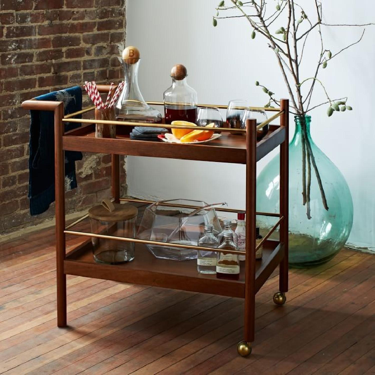 West Elm Parker Mid-Century Bar Cart - image-3