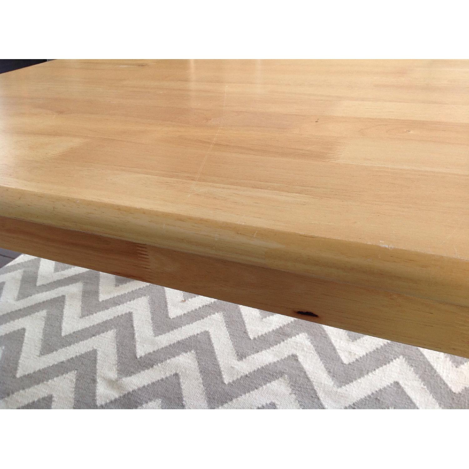 Solid Blonde Wood Dining Table - image-6